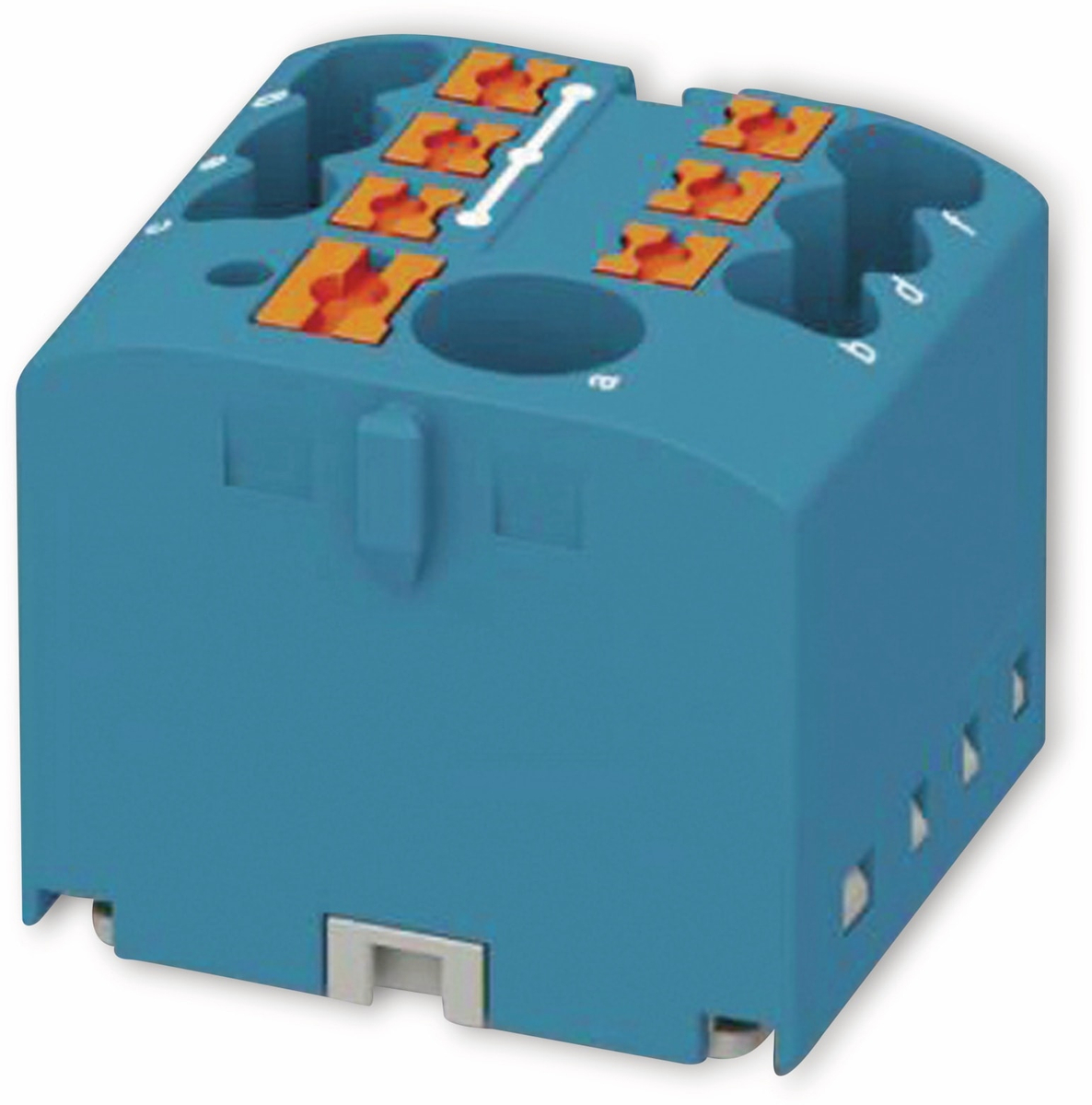 Blocco Di Distribuzione Al/Cu 35-240mm² Blu - 1 Polo 1000V Per Impianti Elettrici