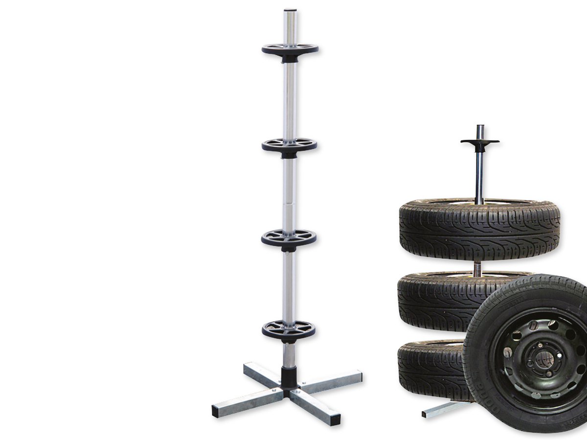 Produktbild von Reifenregal Für Garagenwand ORAZIO 1200 [Reifenhalter Bis 295 Mm] Autoreifenregal Für Die Garage 100% Made IN Italy Reifenregal Zur Wandmontage