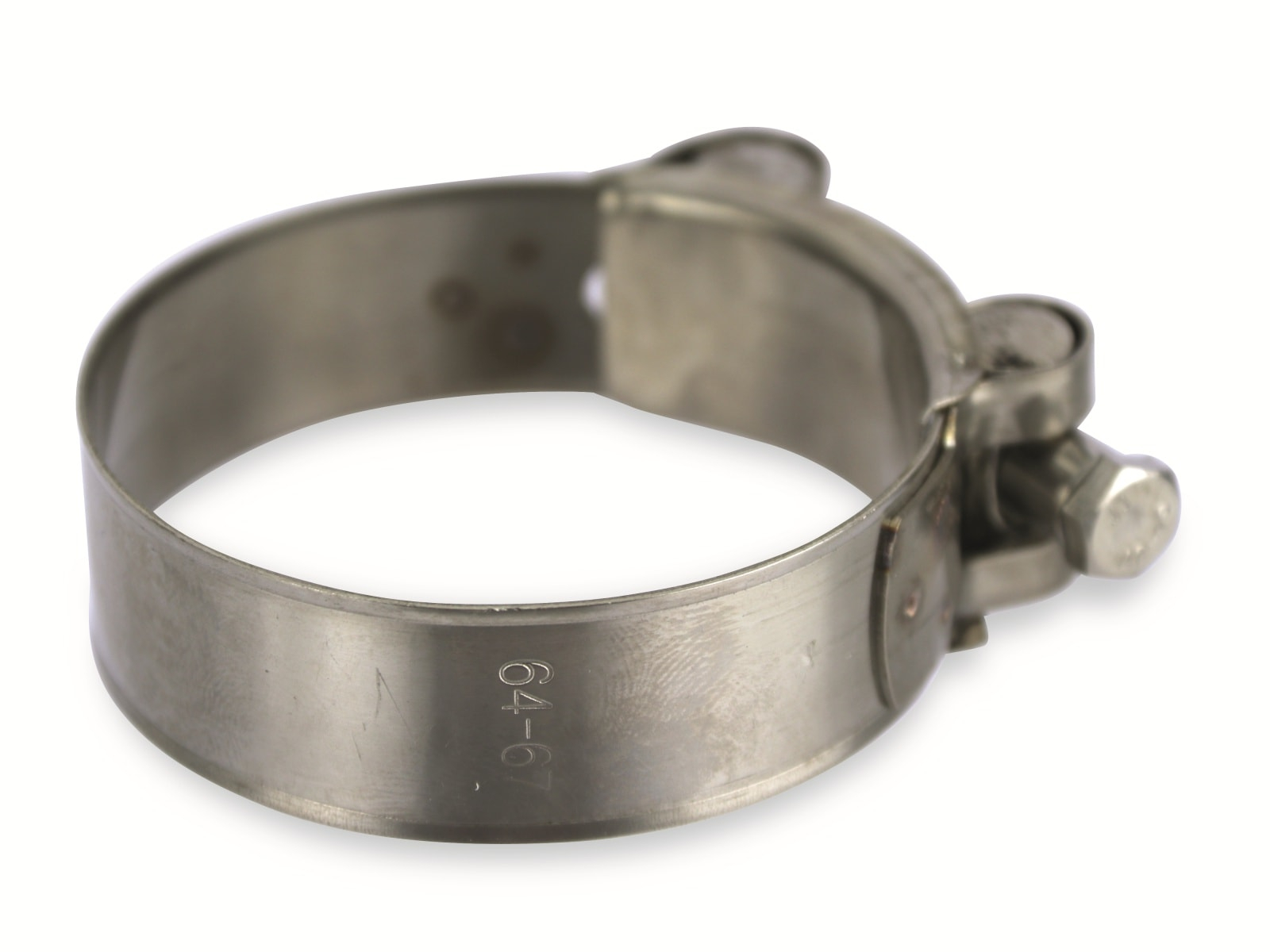 GEKA Gelenkbolzenschelle W4 Edelstahl – Spannbereich 68–73 Mm, Bandbreite 24 Mm, Vibrationssicher