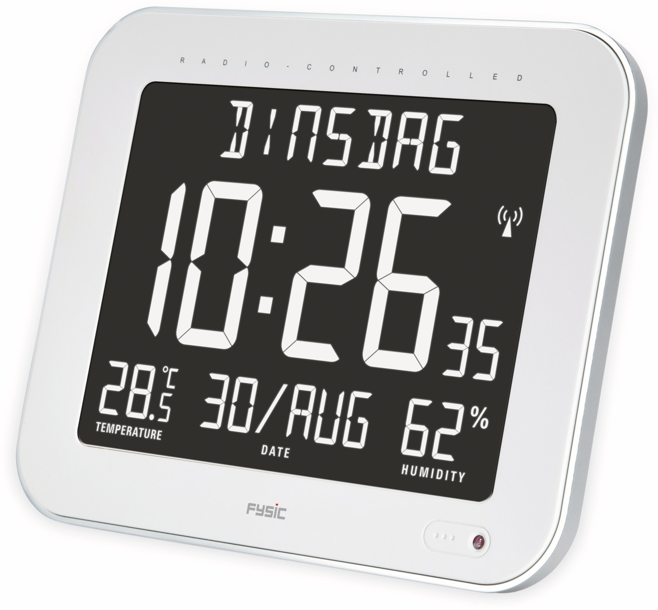 BoxClock Beyond Space – Digitale WLAN Tischuhr Mit LED-Anzeige & Verstellbarem Ständer