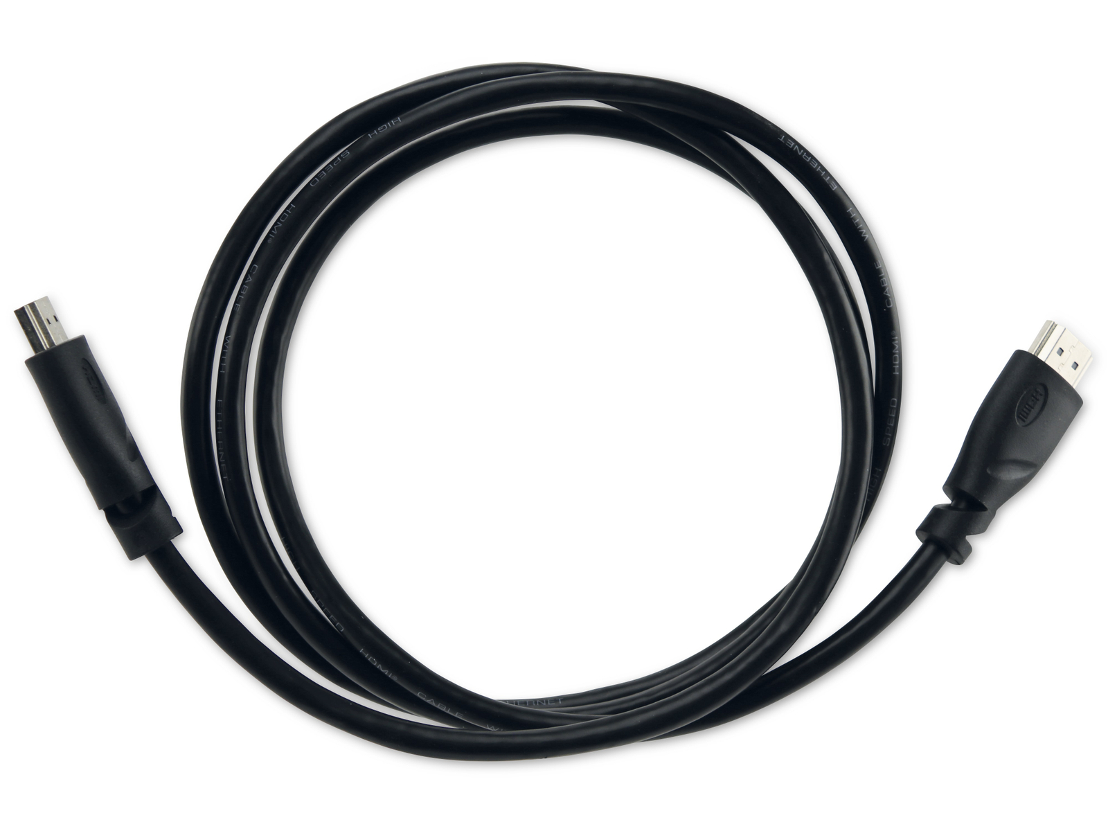 Flaches USB-A-auf-Micro-B-Kabel – 0,25 Meter, 24AWG, Schwarz, Ideal Für Schnelles Laden