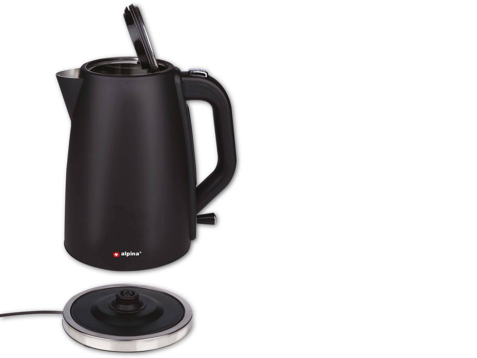 DOMO DO9194WK Wasserkocher – 1,7 Liter, Schwarz, Mit Automatischer Abschaltung & Trockengehschutz