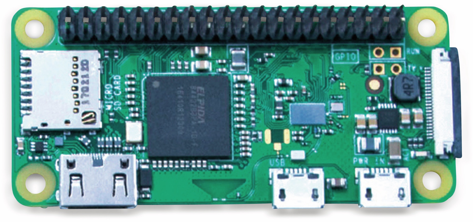Raspberry Pi Zero WH (mit bestücktem 