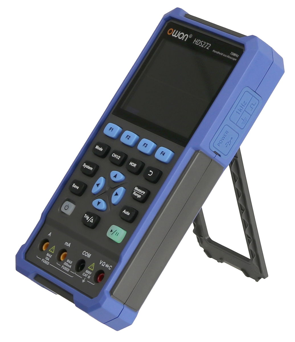 Produktbild von DEWIN Oszilloskop-Multimeter 3-in-1 – 2 Kanäle, 2 MHz, 250 MS/s, Signalgenerator, Touch – Mit 3000 MAh Akku