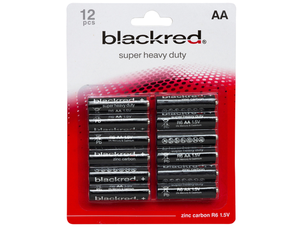 MediaRange Super Heavy Duty Batterien - 4er Pack AA Mignon, 1,5V, Perfekt Für Hohen Energieverbrauch