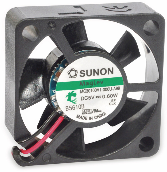 Sunon 20mm 5V Cooling Fan – 10mm Thick, 10000 RPM, Quiet 22dB, Ball Bearing