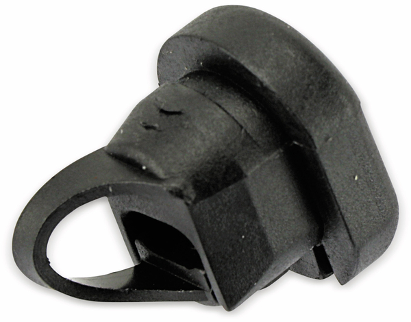 Schutzkontaktstecker Schwarz IP44 Für Flachkabel 13x5 - Für Partylichterketten & Außenbereich