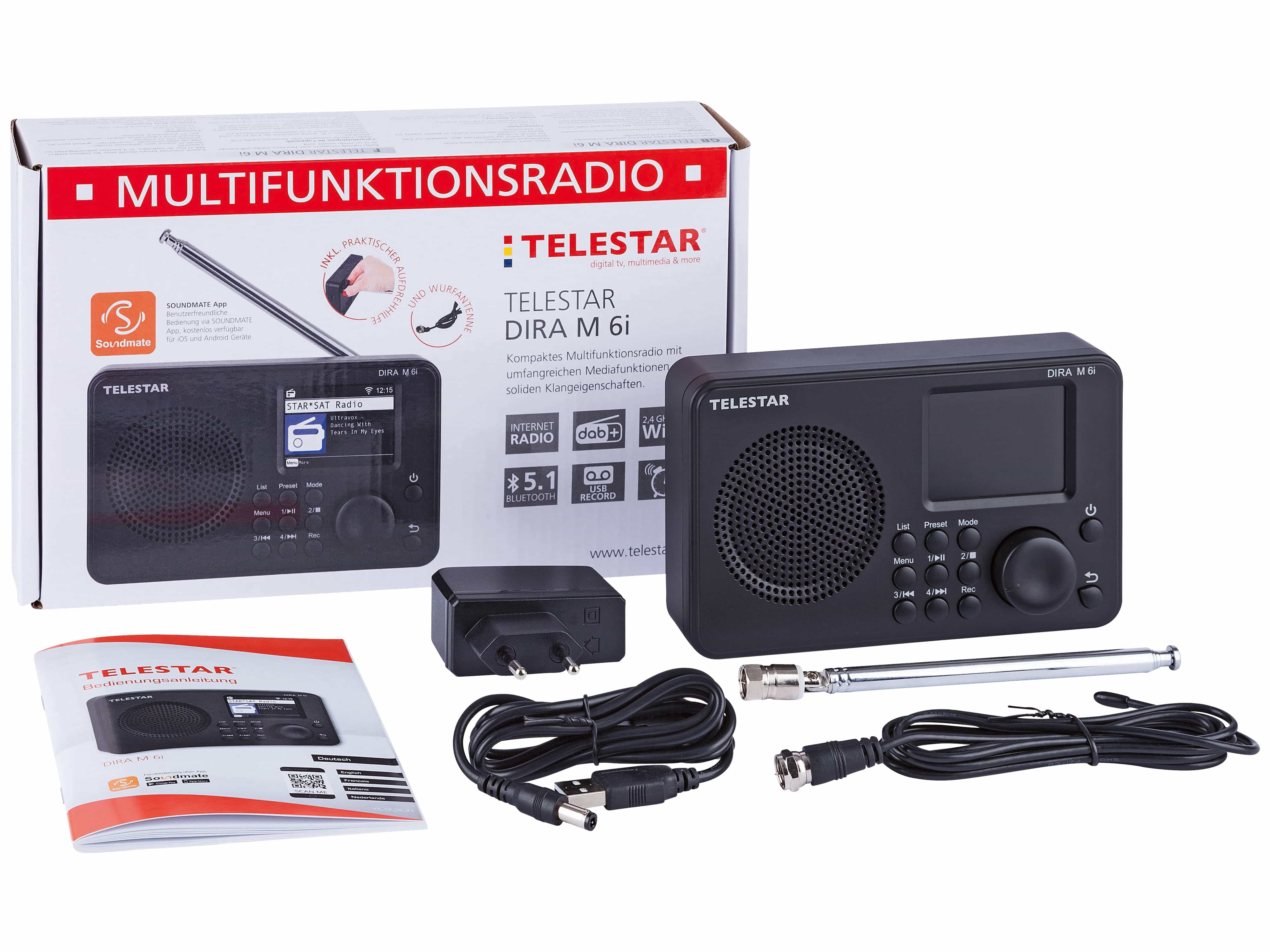 TELESTAR Internetradio DIRA M6i, DAB+/UKW, Bluetooth, schwarz TELESTAR Internetradio DIRA M6i, DAB+/UKW, Bluetooth, schwarz