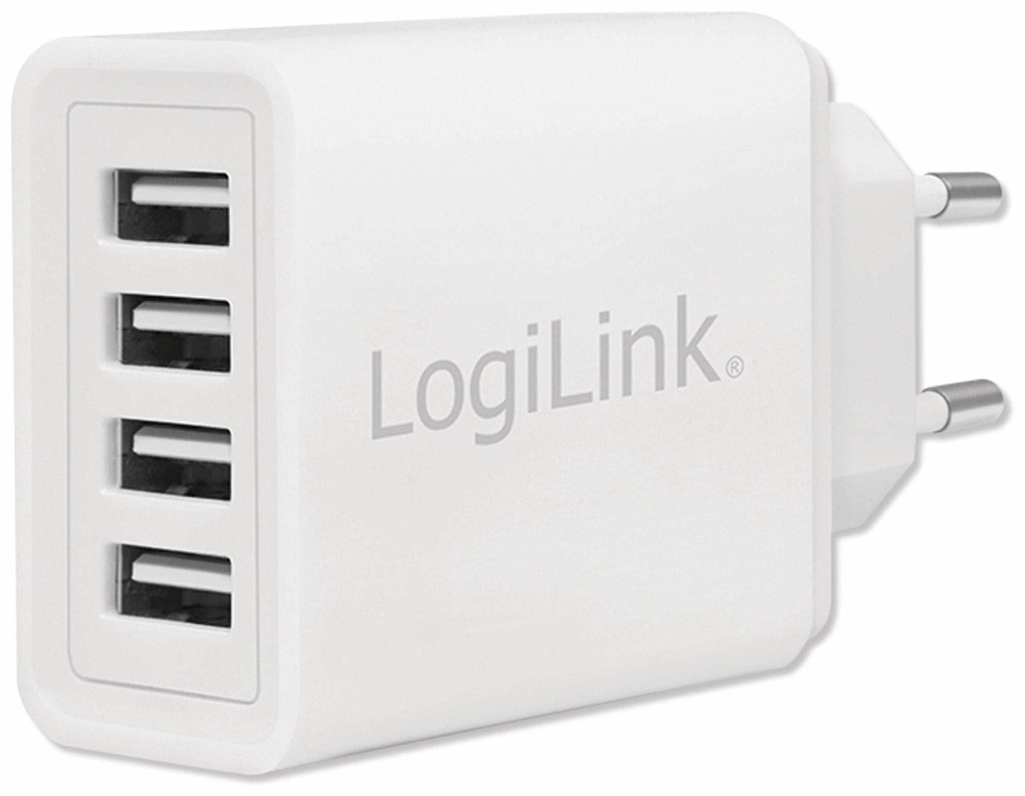 LOGILINK USB-Lader PA0211W, 4-fach, 4,8 A, weiss