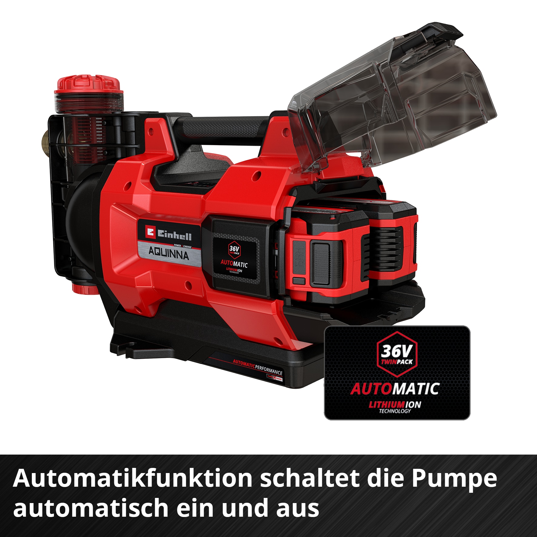 EINHELL Akku-Gartenpumpe Aquinna 36/38 F LED Automatic, Solo