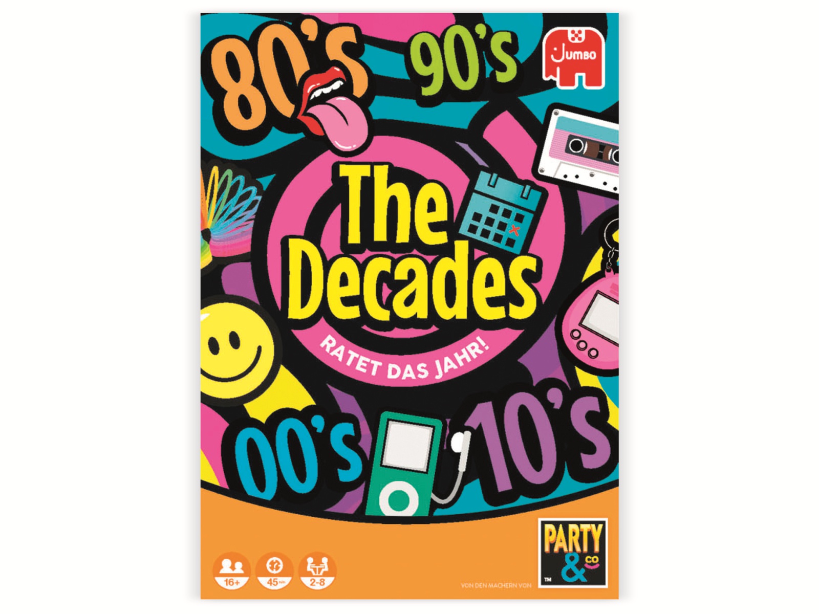 JUMBO Spiele Partyspiel, 19830, The Decades JUMBO Spiele Partyspiel, 19830, The Decades