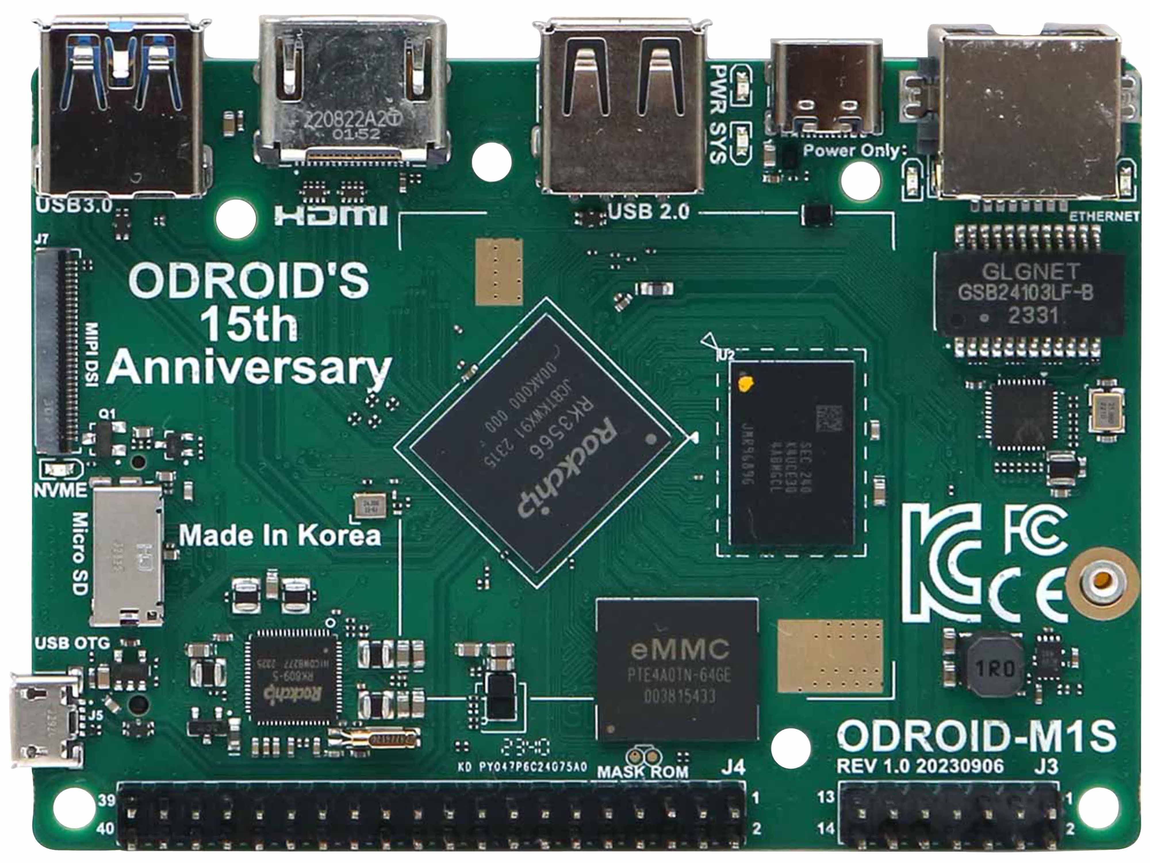 ODROID-M1S Einplatinen-Computer mit IO Header, 8 GB RAM ODROID-M1S Einplatinen-Computer mit IO Header, 8 GB RAM