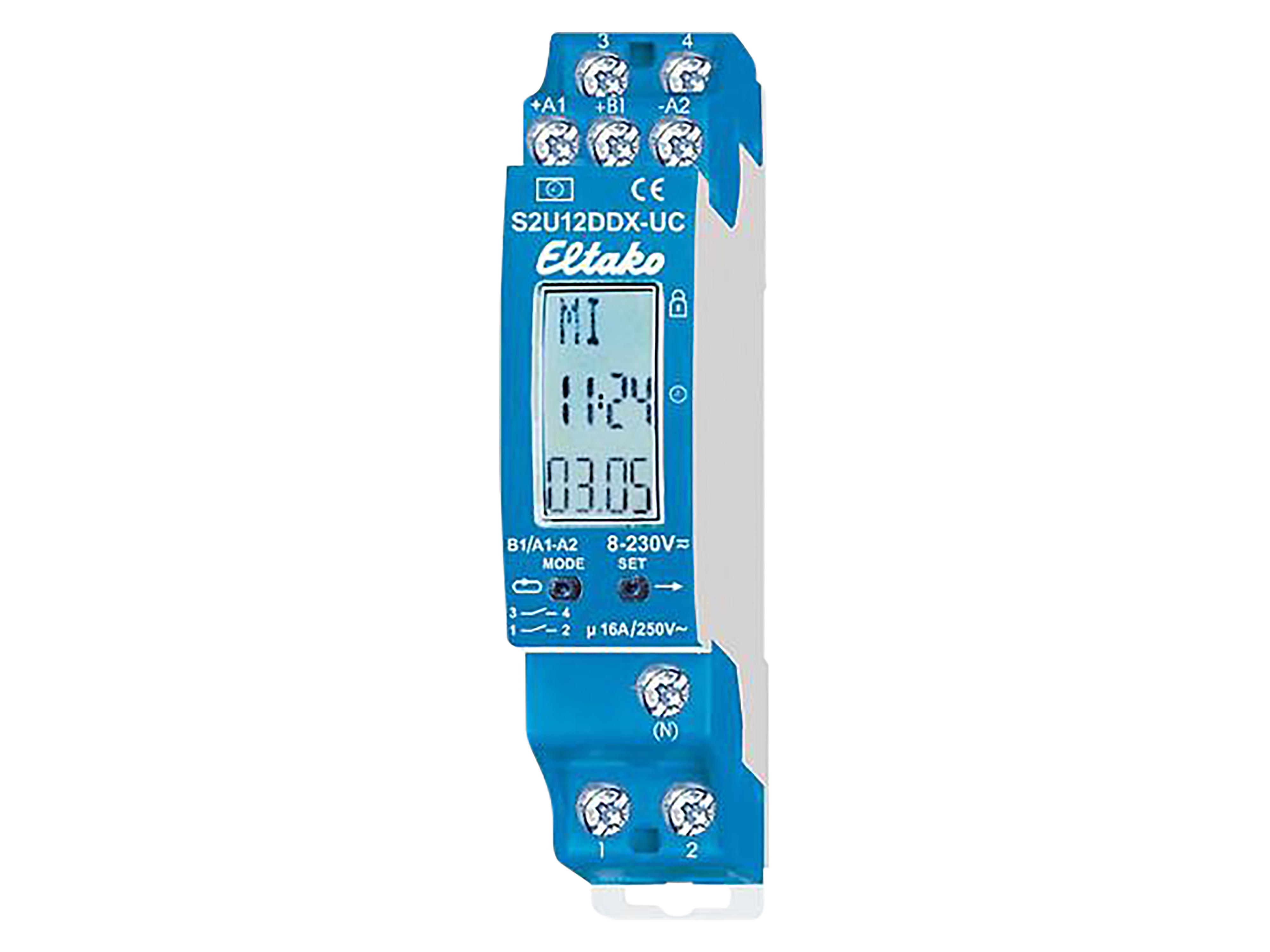 ELTAKO Schaltuhr mit Display S2U12DDX-UC