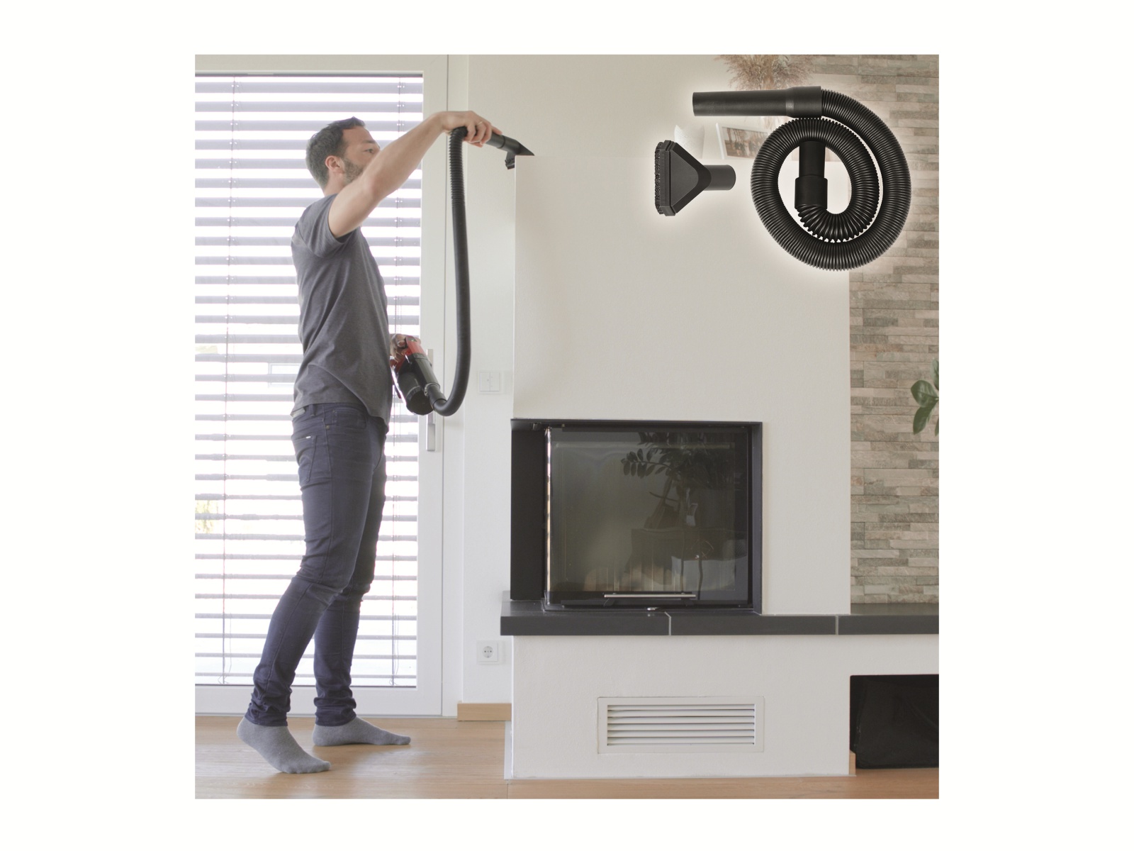 EINHELL Zubehör-Set mit Schlauch 2351267, für Akku-Stielstaubsauger TE-SV 18 Li