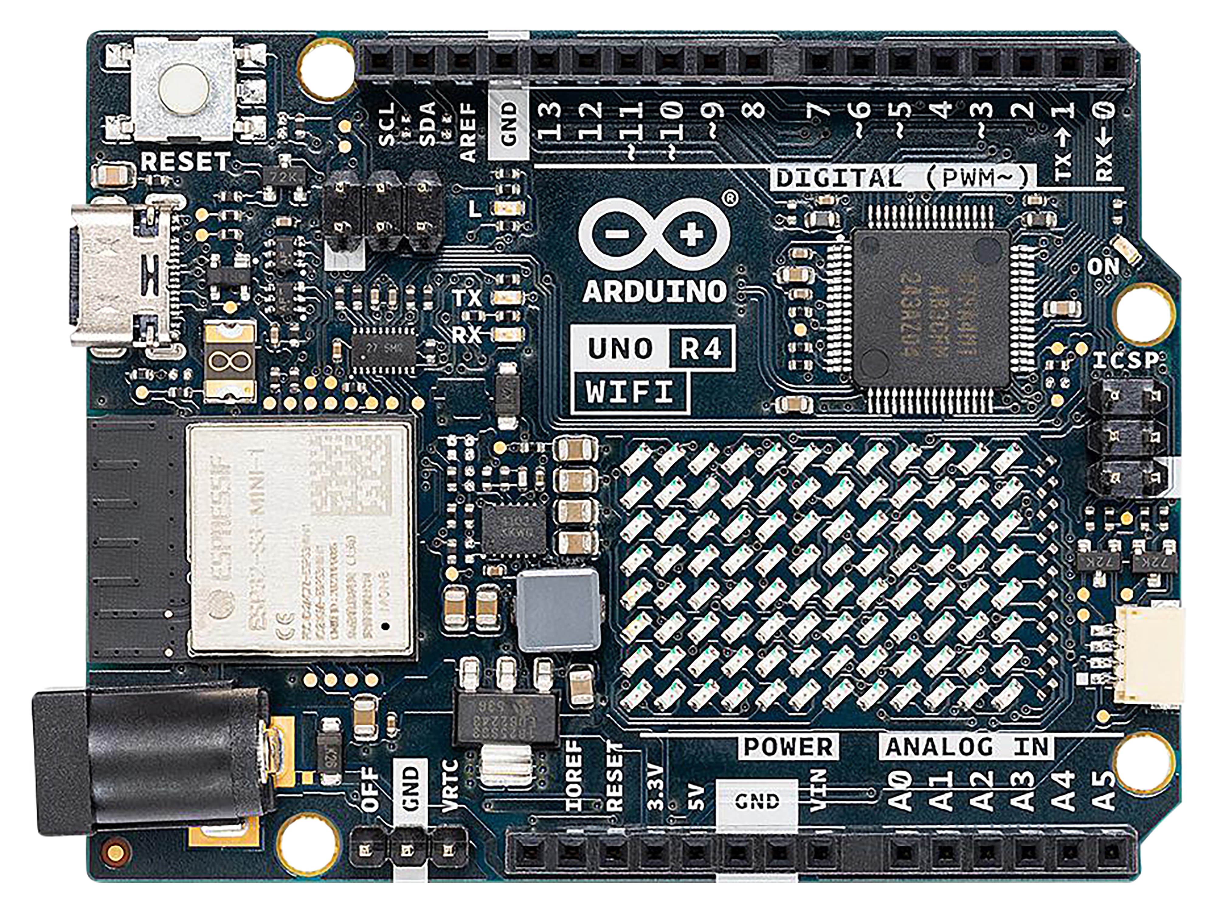 ARDUINO UNO REV4 Wi-Fi, RA4M1, ESP32-S3