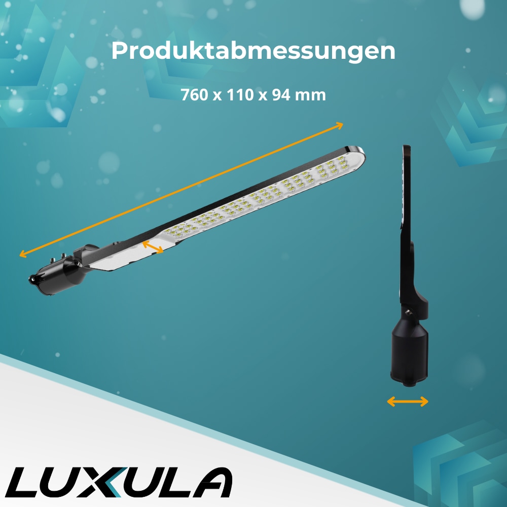 LUXULA LED-Straßenleuchte, SLIM, EEK: E, 150W, 18000lm, 5000K, IP65 LUXULA LED-Straßenleuchte, SLIM, EEK: E, 150W, 18000lm, 5000K, IP65