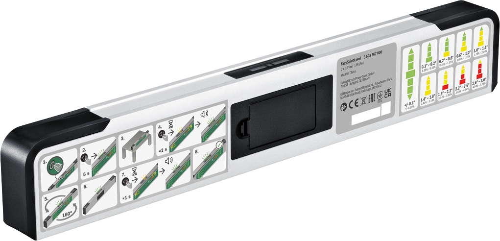 BOSCH LED-Wasserwaage, EasySpiritLevel, 06036670Z0