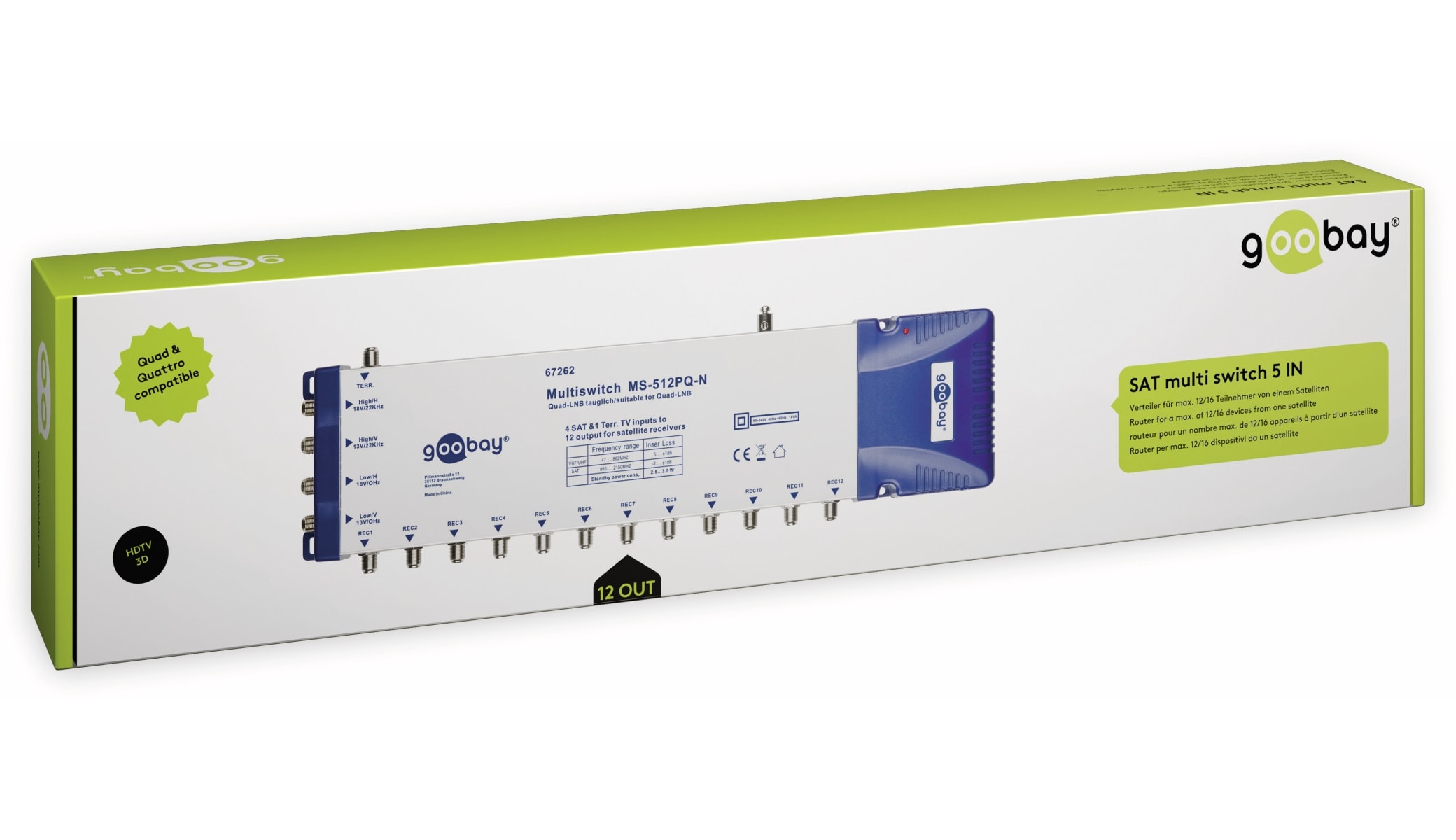 GOOBAY Multischalter 67262, 5/12