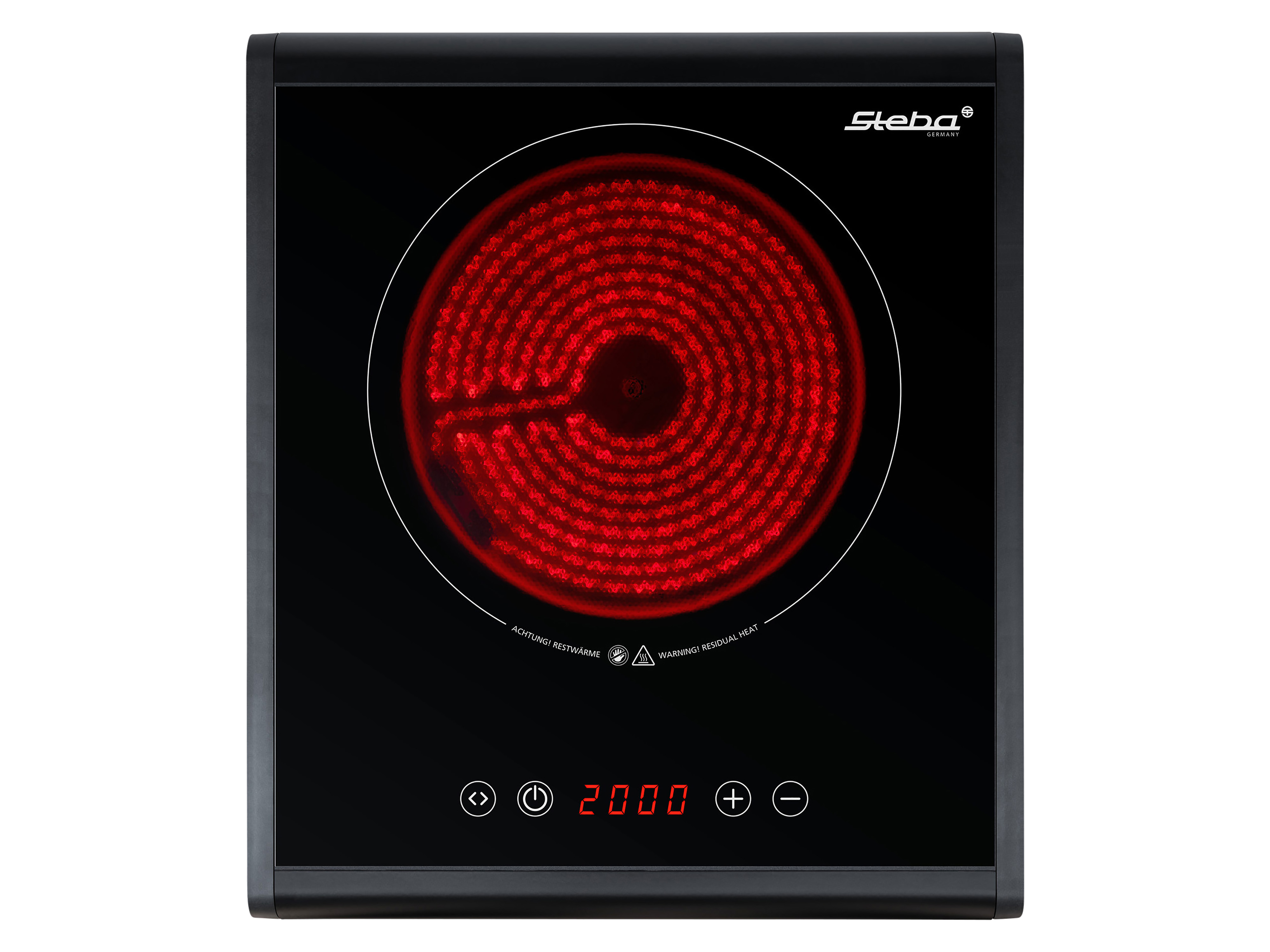 STEBA Glaskeramik-Kochfeld HK 25, Timer, Toch Control, 2000W