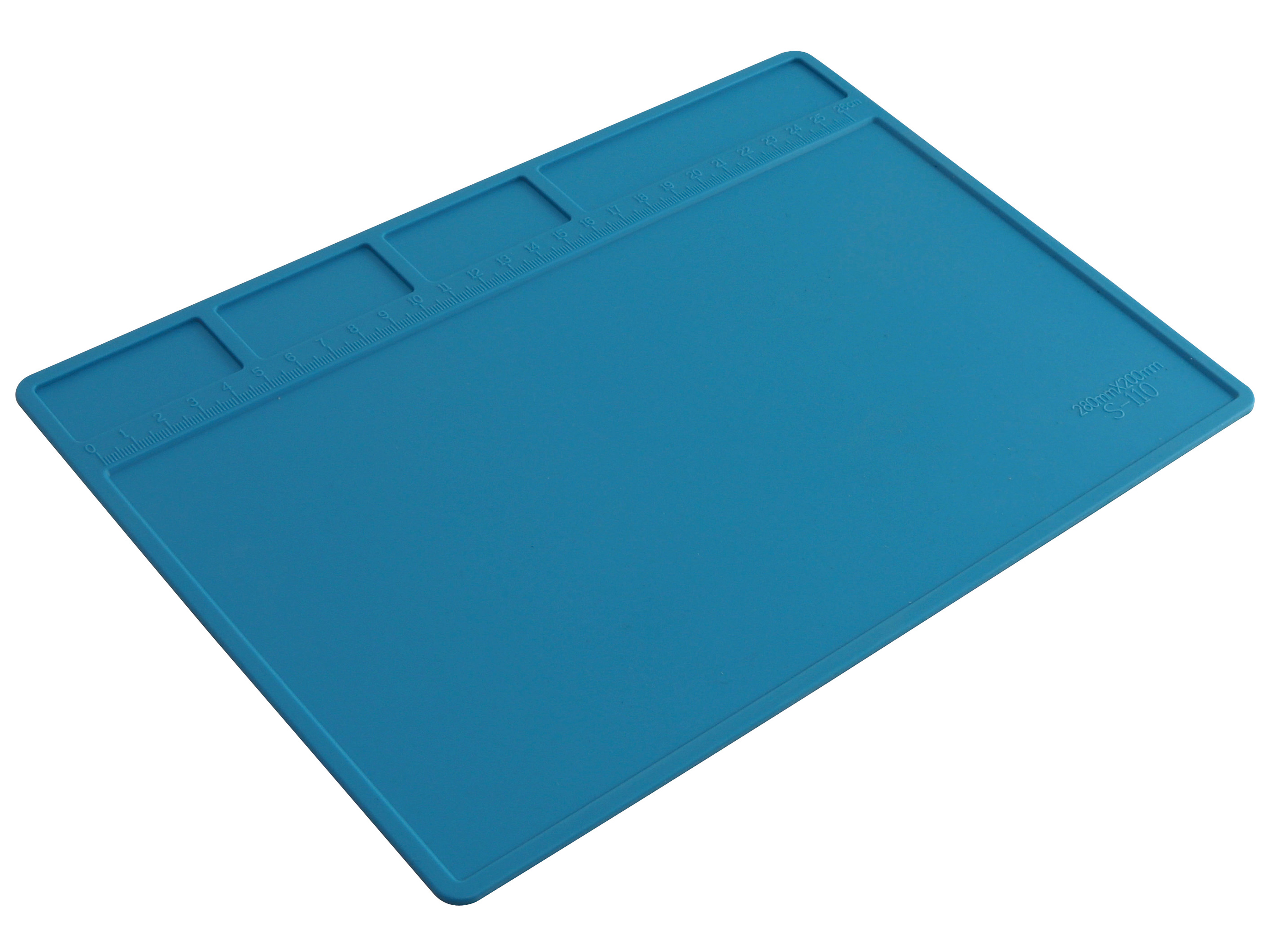 DAYTOOLS Silikon-Lötmatte S-110, 28x20 cm, blau DAYTOOLS Silikon-Lötmatte S-110, 28x20 cm, blau