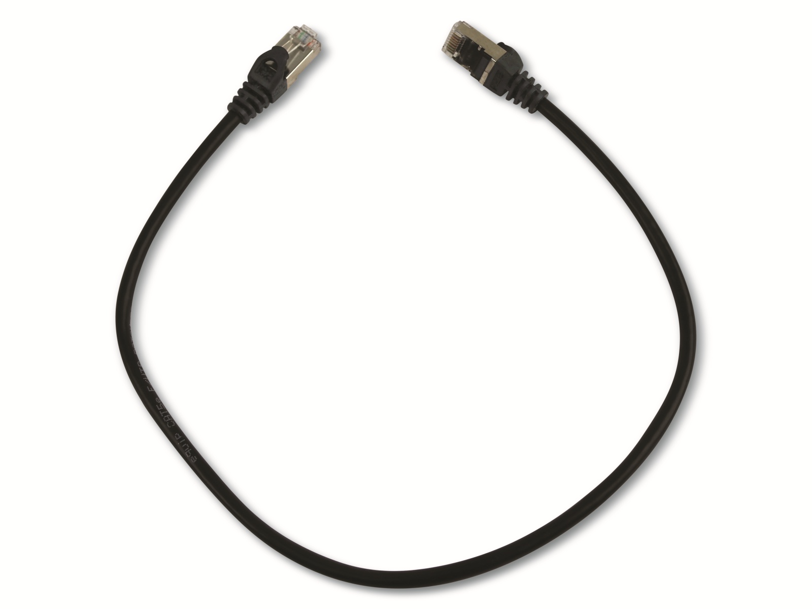 EQUIP CAT.5e Patchkabel, 0,5m, schwarz, 8P8C, F/UTP, crossover