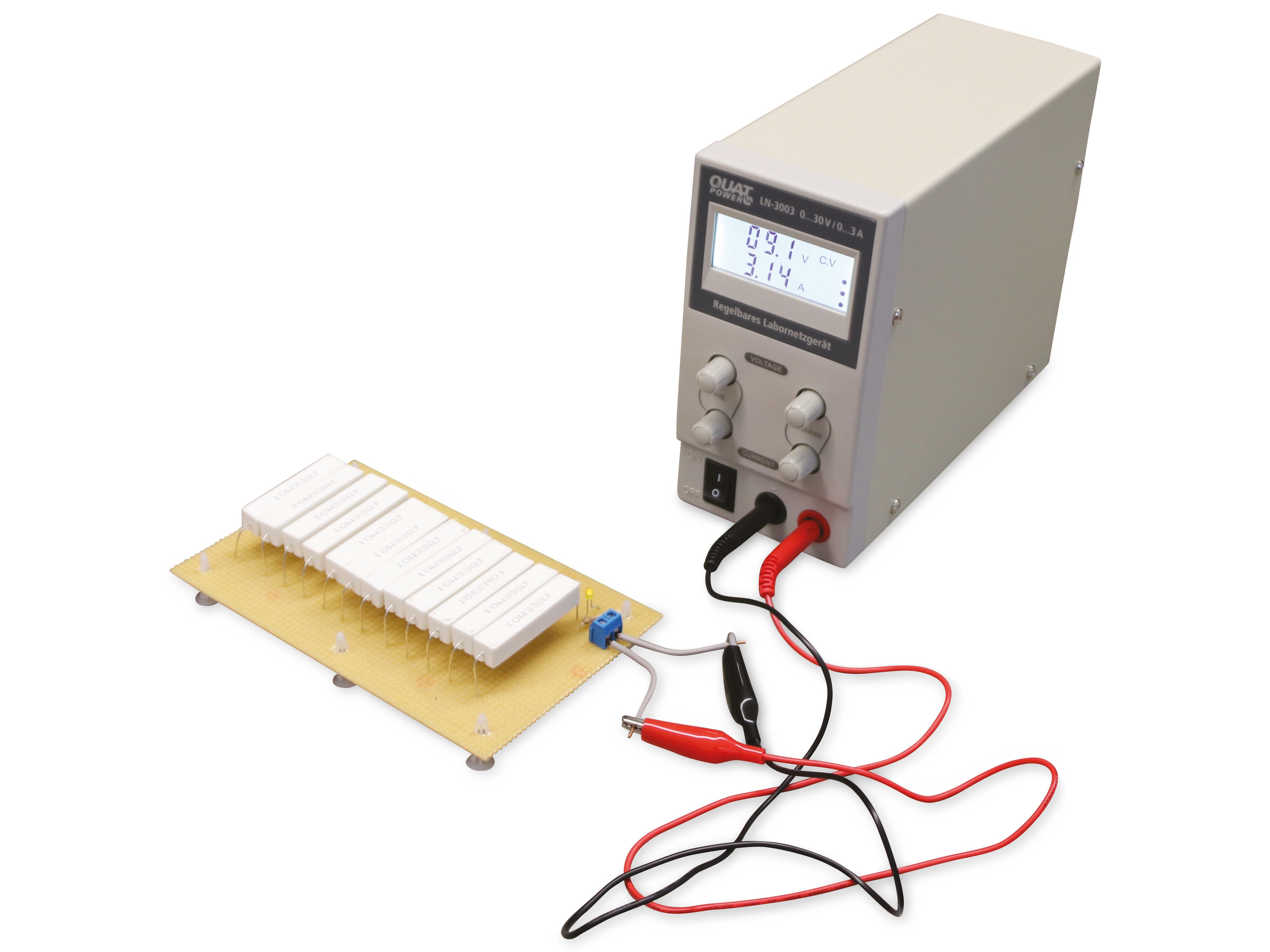 QUATPOWER Regelbares Labornetzgerät LN-3003, 0...30 V-/0...3 A QUATPOWER Regelbares Labornetzgerät LN-3003, 0...30 V-/0...3 A