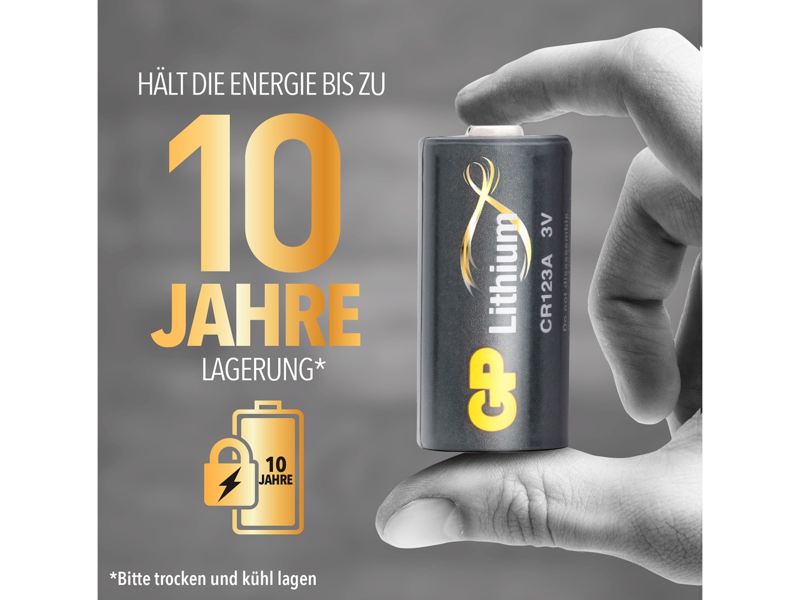 GP Lithium-Batterie CR123A 2 Stück