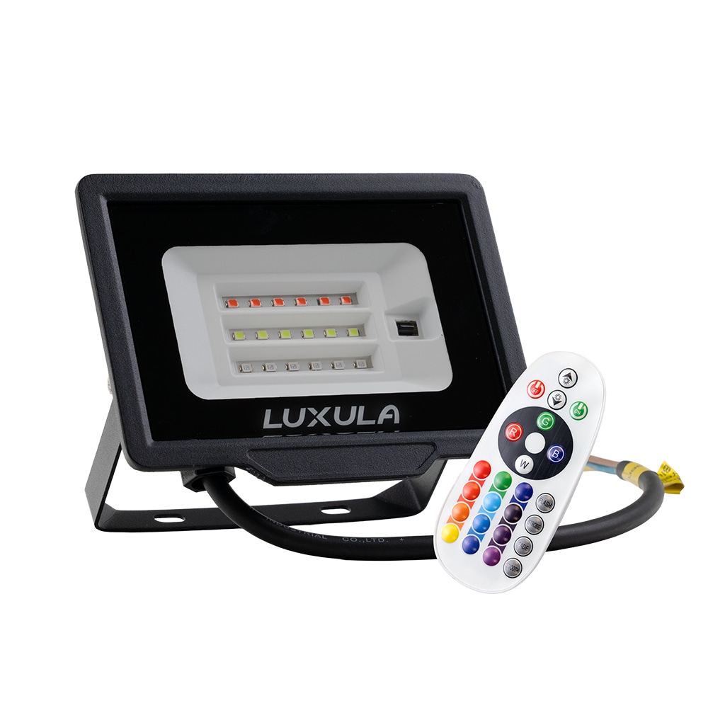 LUXULA RGB LED-Fluter LX400181, 20W, IP65, schwarz, mit Fernbedienung LUXULA RGB LED-Fluter LX400181, 20W, IP65, schwarz, mit Fernbedienung