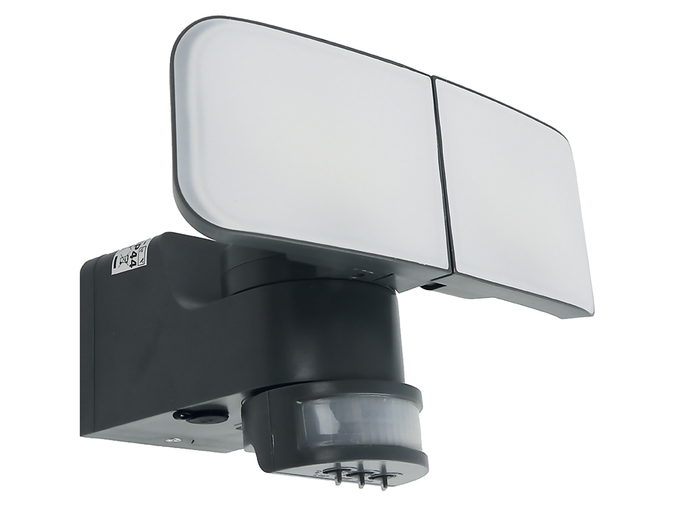 Solar-LED-Wandleuchte 872-S-G, 12 W, 6500 K, 900 lm, kaltweiß, IP44, grau Solar-LED-Wandleuchte 872-S-G, 12 W, 6500 K, 900 lm, kaltweiß, IP44, grau