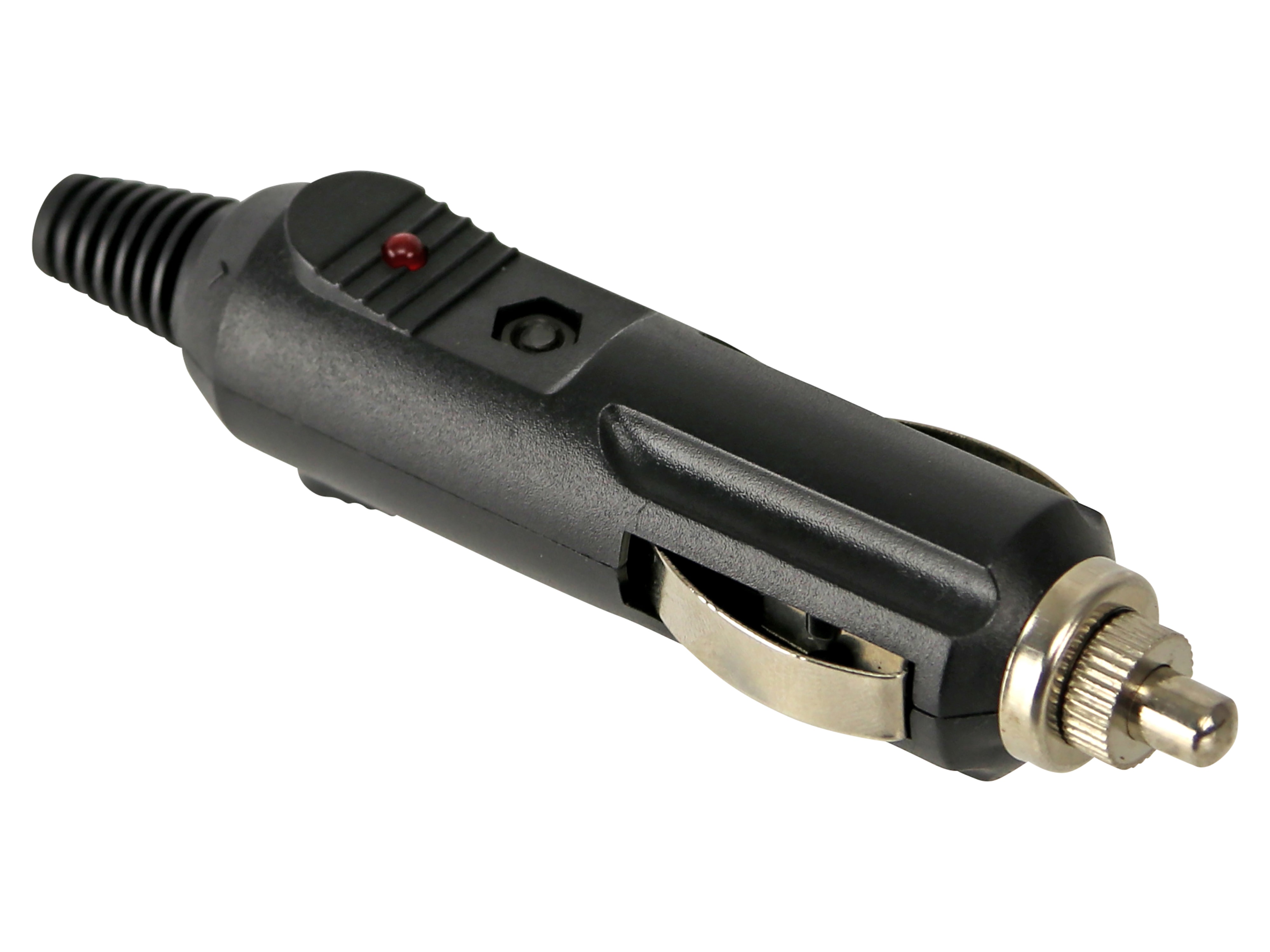 KFZ Zigarettenanzünder-Stecker mit roter LED KFZ Zigarettenanzünder-Stecker mit roter LED