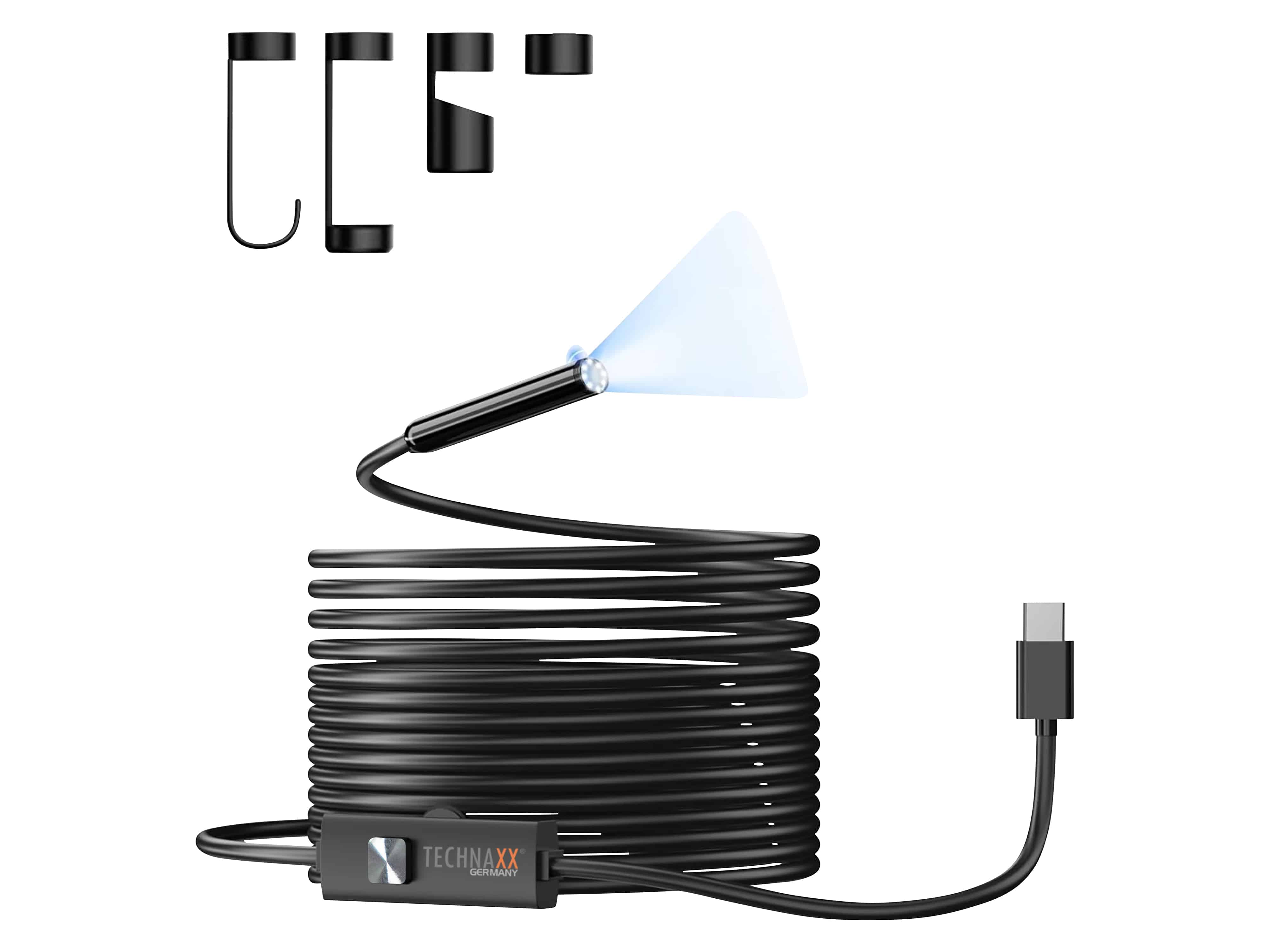 TECHNAXX USB-C Endoskopkamera TX-386, mit Licht TECHNAXX USB-C Endoskopkamera TX-386, mit Licht