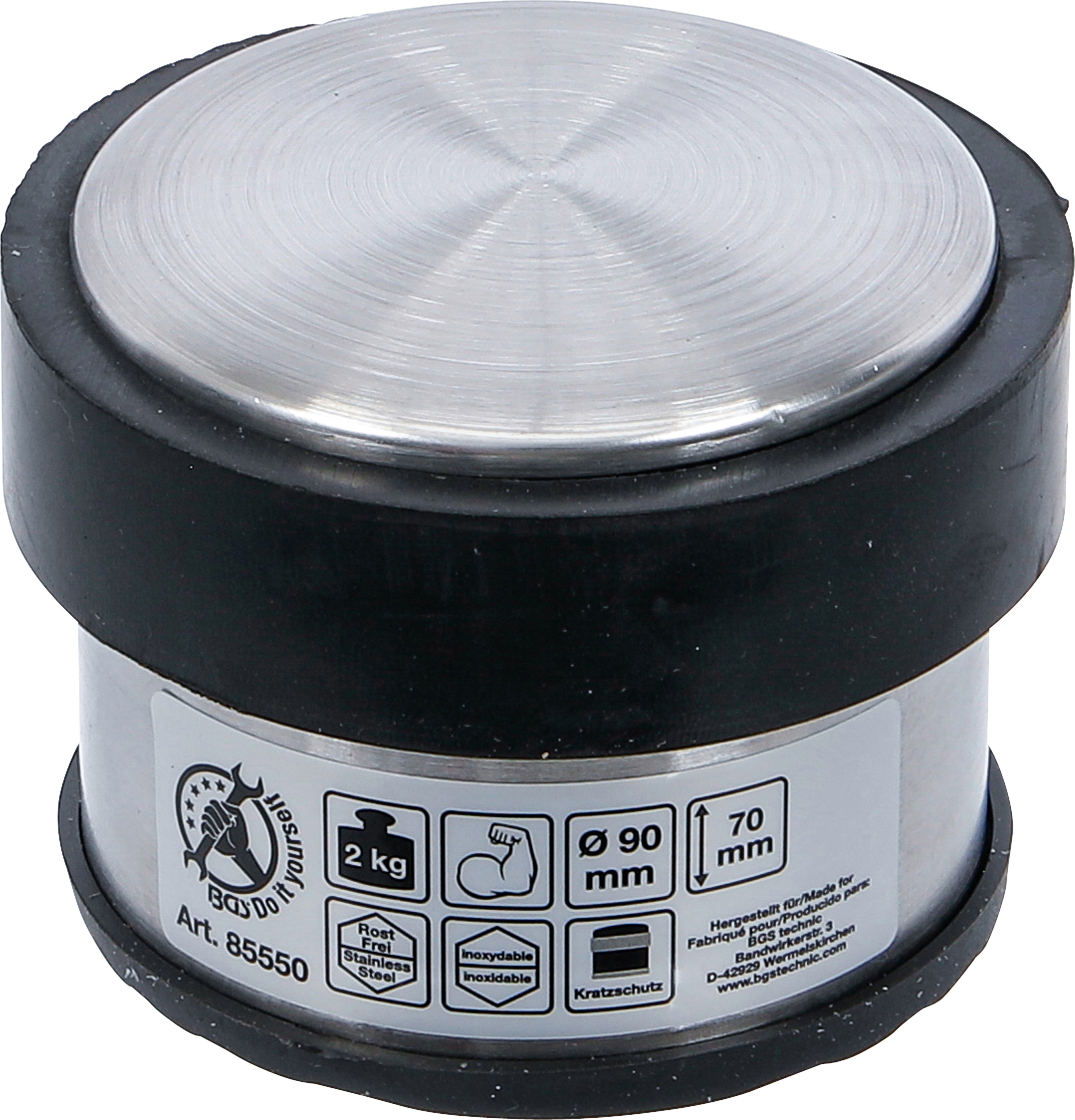 BGS TECHNIC Türstopper, 85550, Edelstahl, 90x70 mm, 2 kg BGS TECHNIC Türstopper, 85550, Edelstahl, 90x70 mm, 2 kg