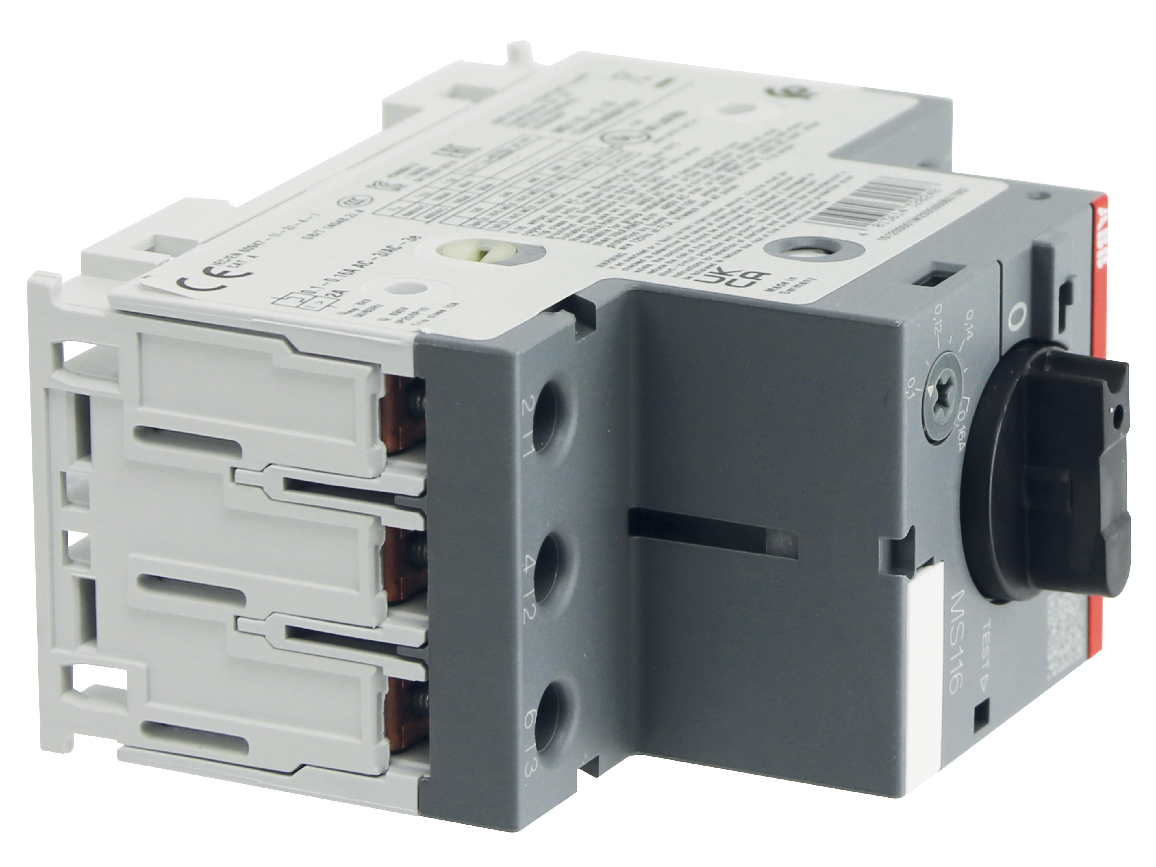 ABB Motorschutzschalter MS116-0.16, Auslöseklasse 10 A, 0.1...0.16 A ABB Motorschutzschalter MS116-0.16, Auslöseklasse 10 A, 0.1...0.16 A