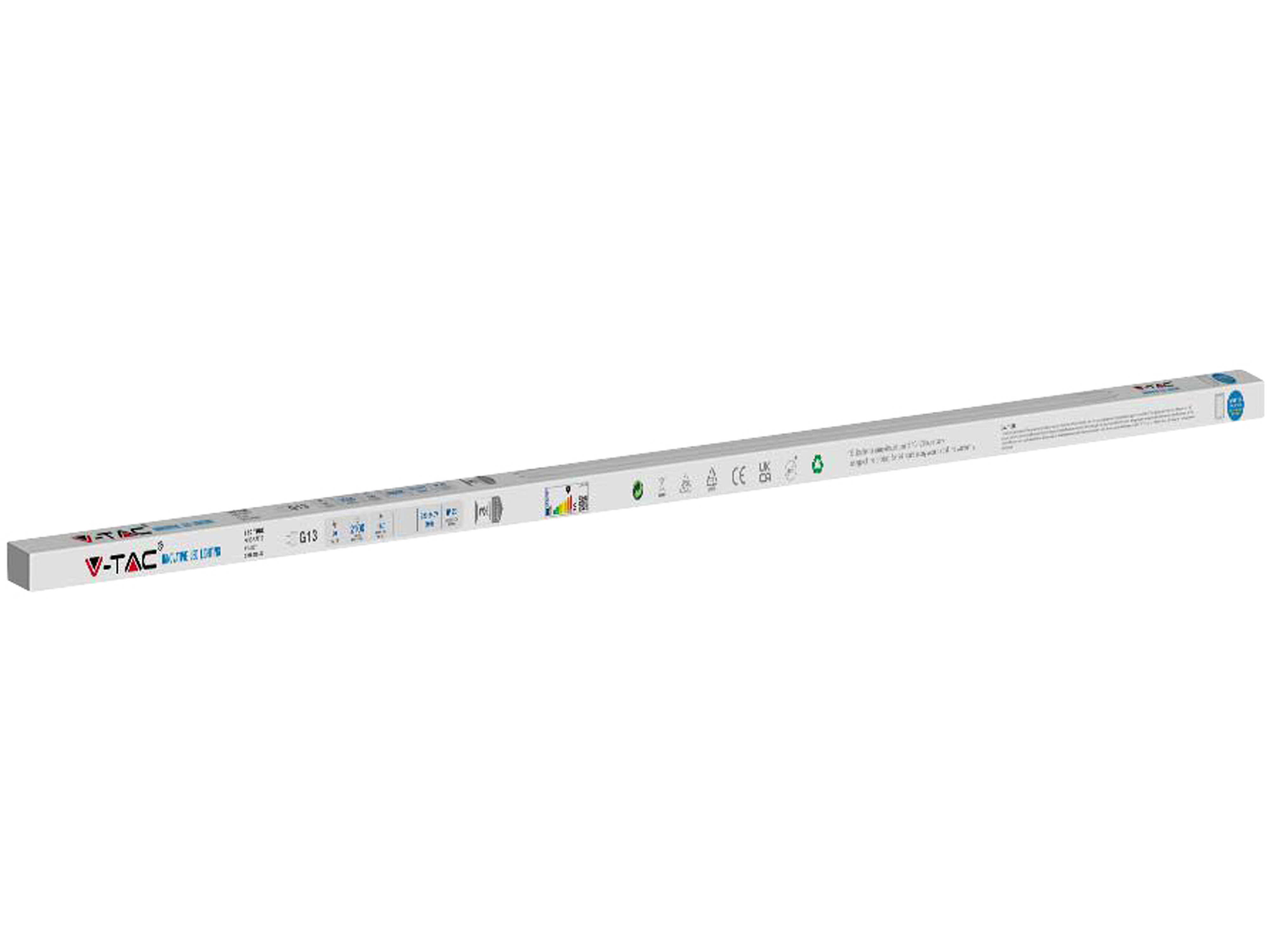V-TAC LED-Röhre VT-1577, T8, EEK: F, 20 W, 2100 lm, 6500 K, G13, 150 cm V-TAC LED-Röhre VT-1577, T8, EEK: F, 20 W, 2100 lm, 6500 K, G13, 150 cm