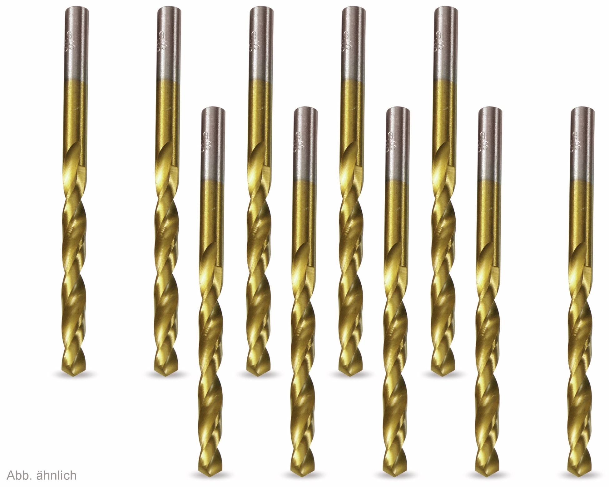 DAYTOOLS HSS-Spiralbohrer, titaniumbeschichtet, Ø 4,00 mm, 10 Stück HSS-Spiralbohrer, titaniumbeschichtet, Ø 4,00 mm, 10 Stück