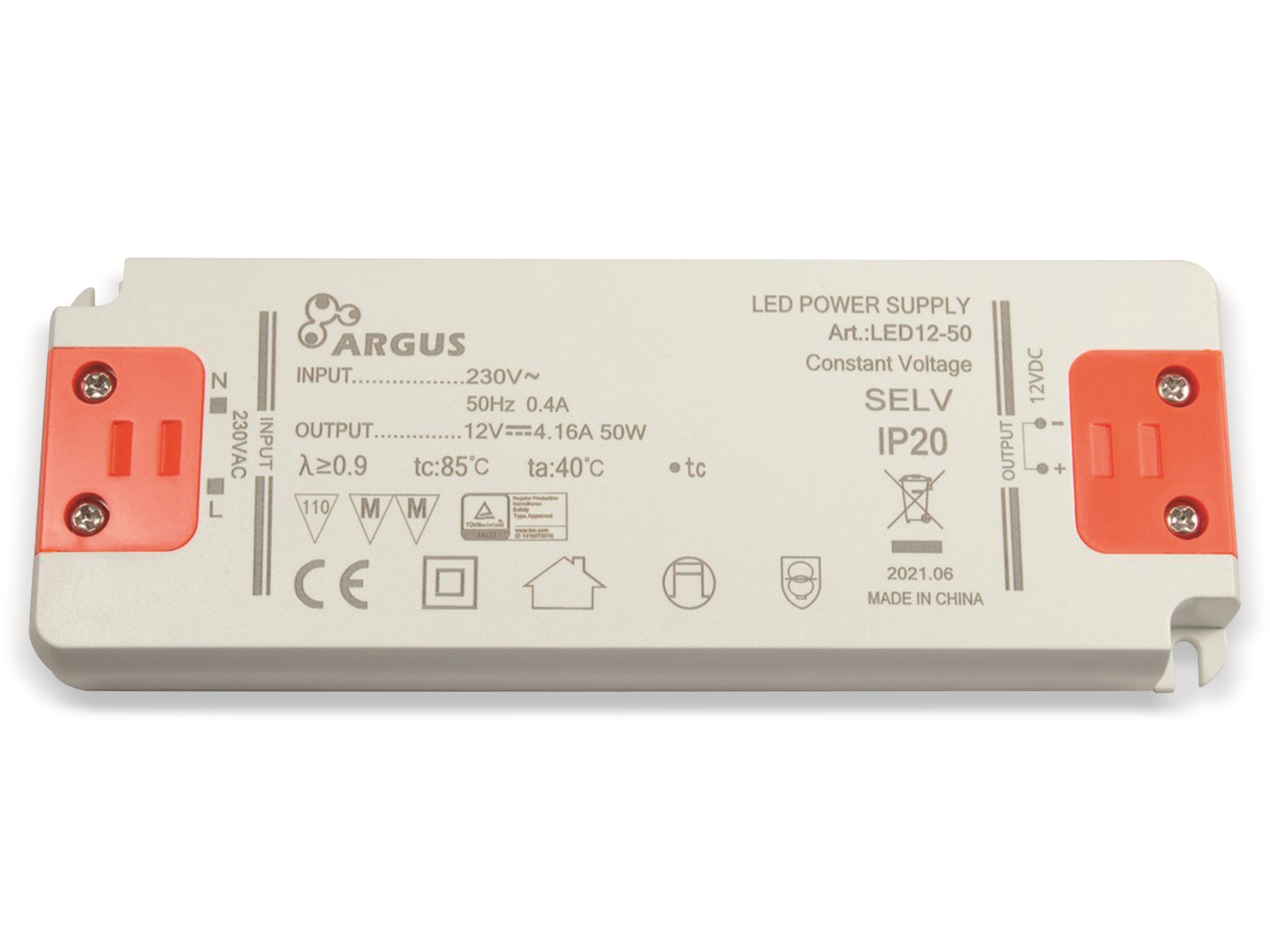 INTER-TECH LED-Netzteil LED 12V-/50 W