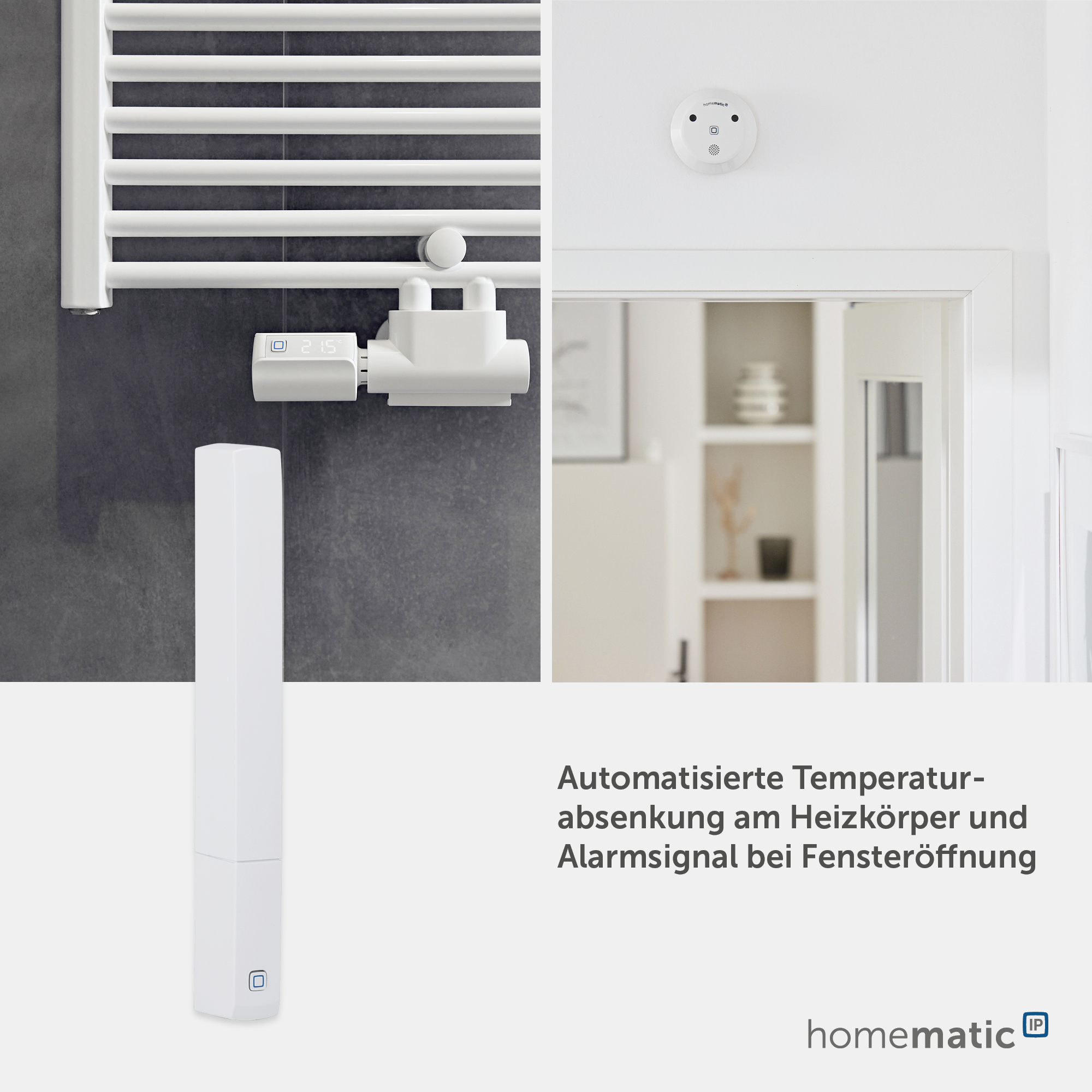 HOMEMATIC IP Fenster- und Türkontakt, 158603A0, optisch, plus
