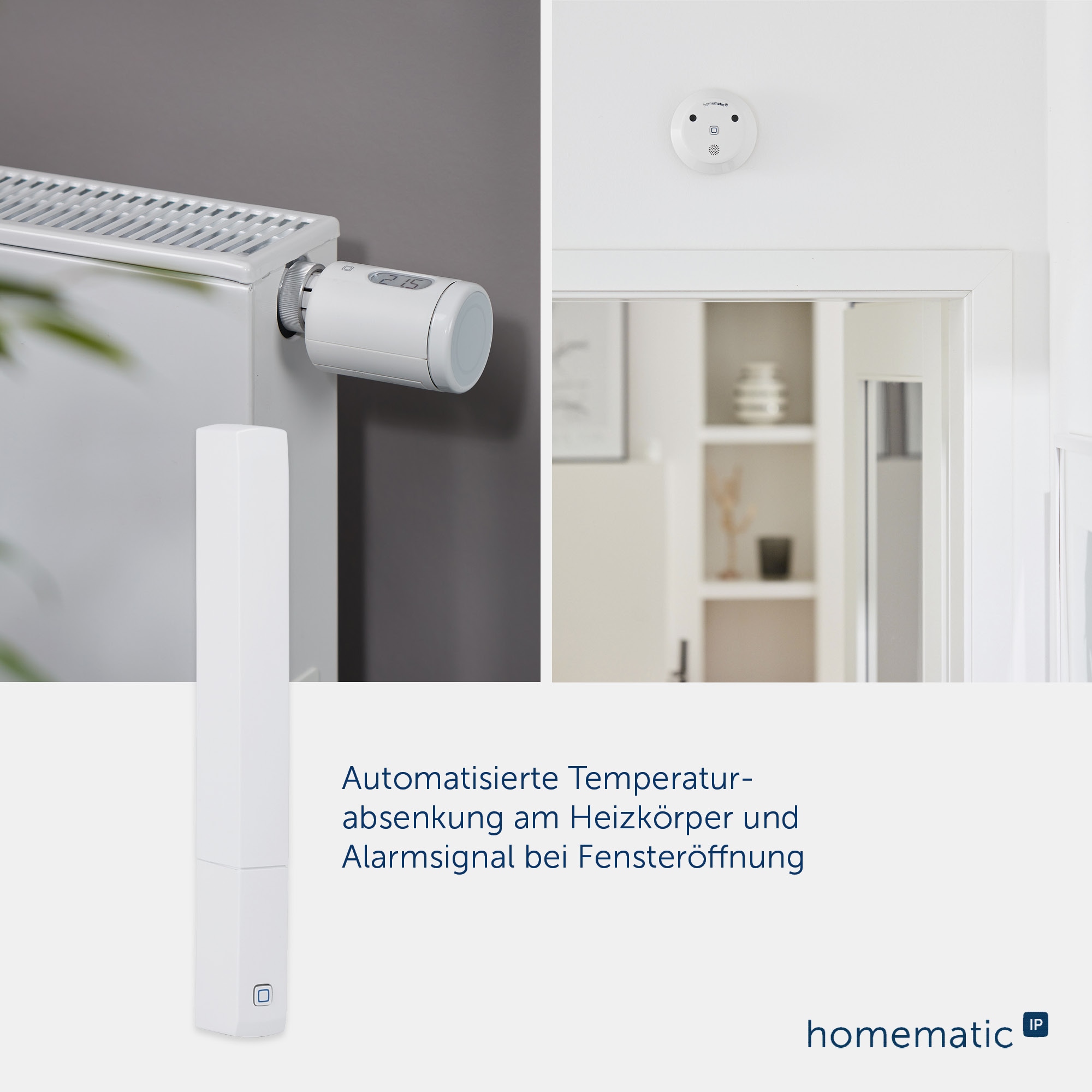HOMEMATIC IP Fenster- und Türkontakt, 158603A0, optisch, plus