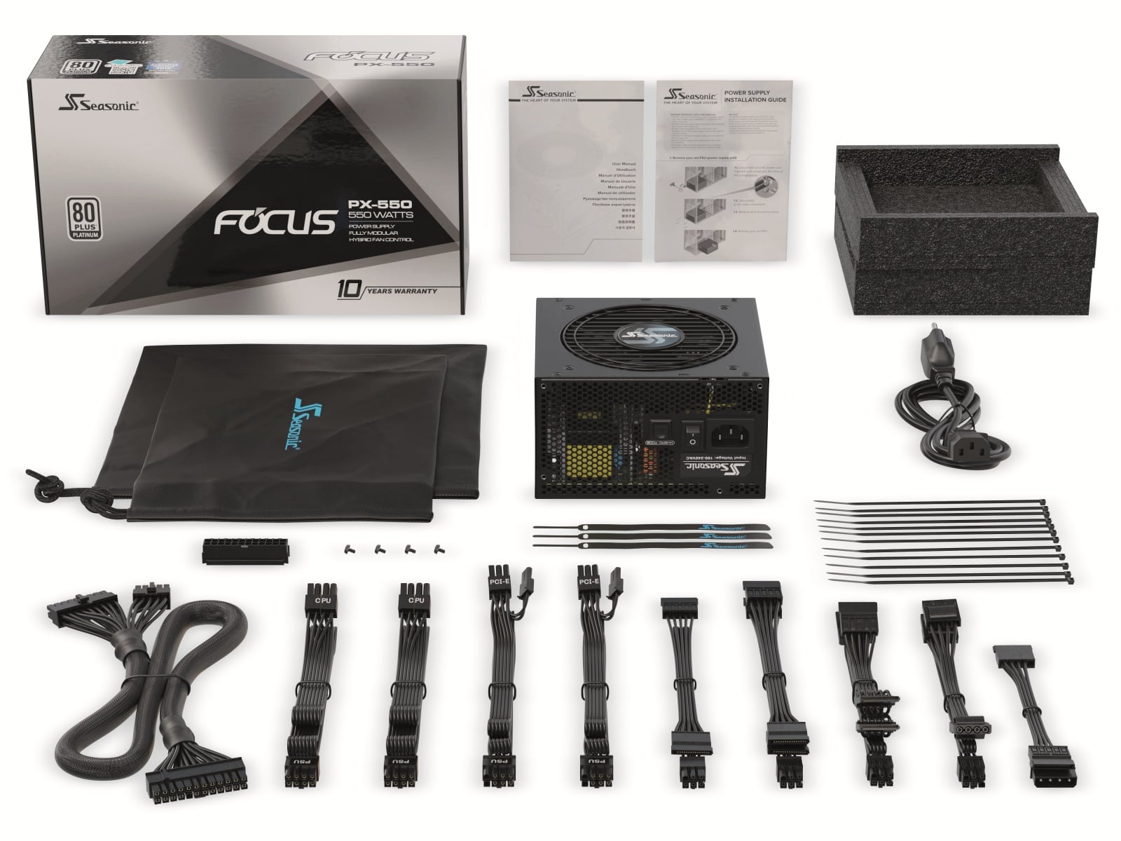 SEASONIC PC-Netzteil FOCUS-PX-550, 550 W, 80+ Platinum SEASONIC PC-Netzteil FOCUS-PX-550, 550 W, 80+ Platinum