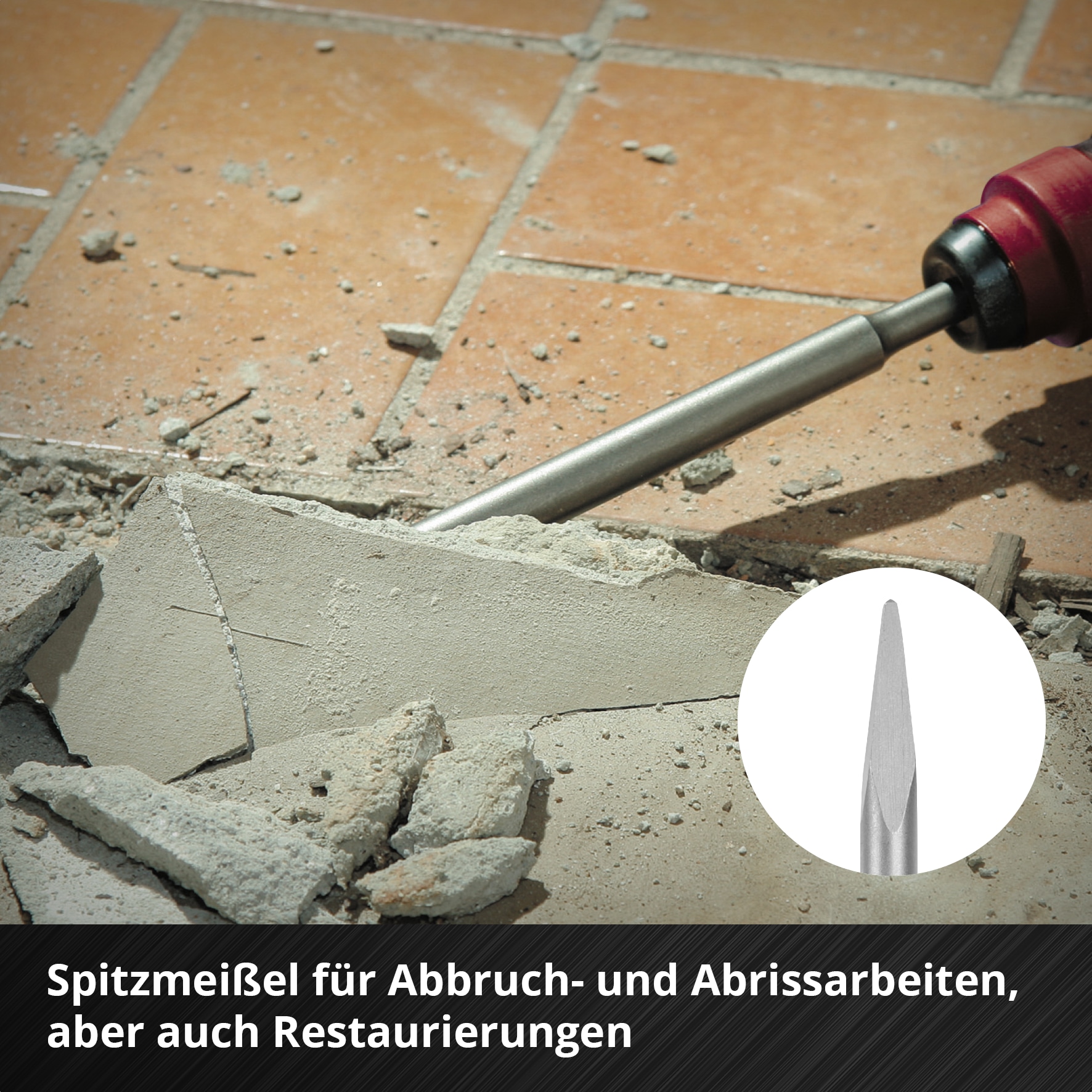 EINHELL SDS-Plus Meißel-Set 247205, 250 mm, 4-teilig EINHELL SDS-Plus Meißel-Set 247205, 250 mm, 4-teilig