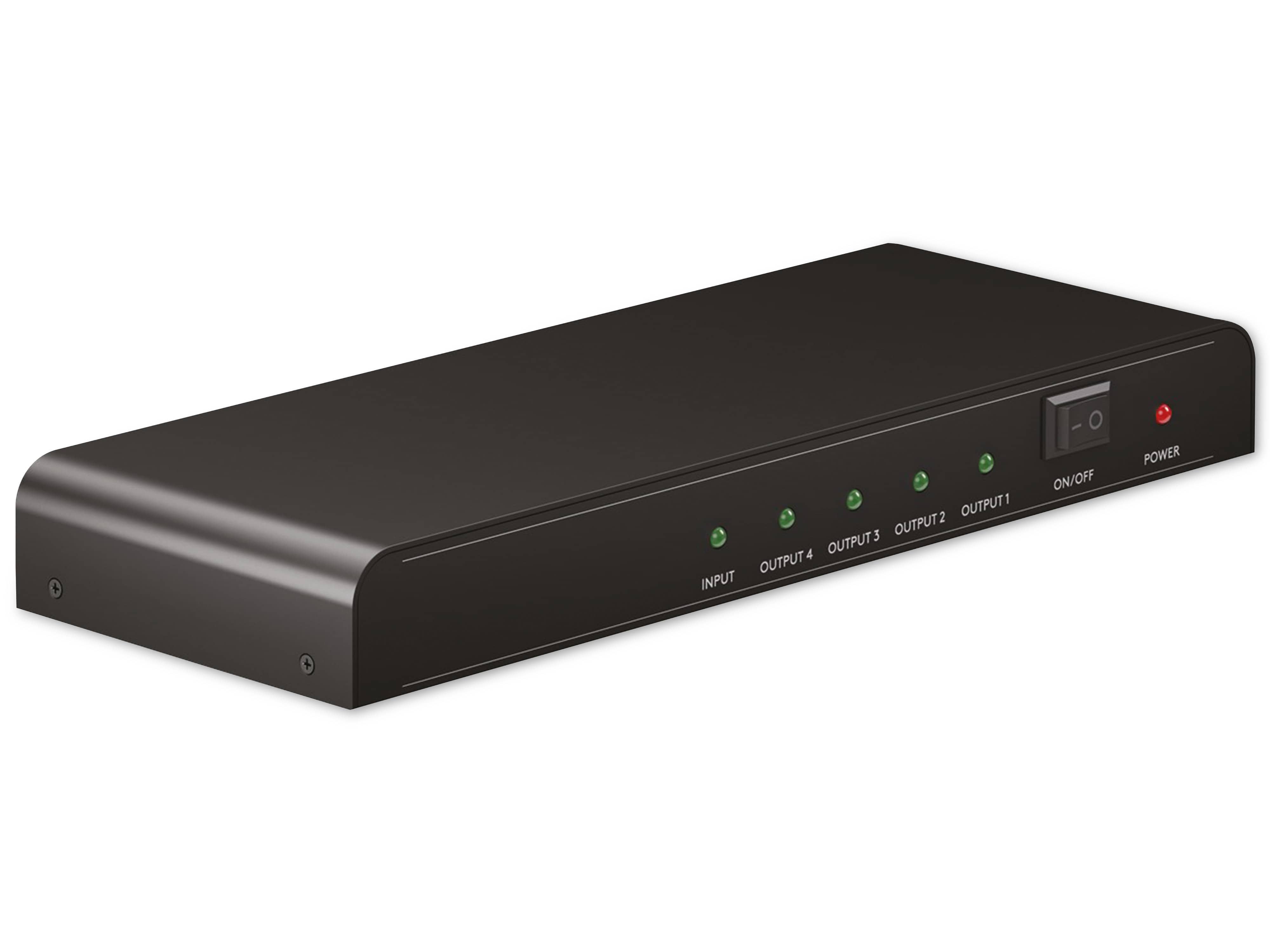 GOOBAY HDMI-Splitter 1 auf 4, 4K, 30 Hz GOOBAY HDMI-Splitter 1 auf 4, 4K, 30 Hz