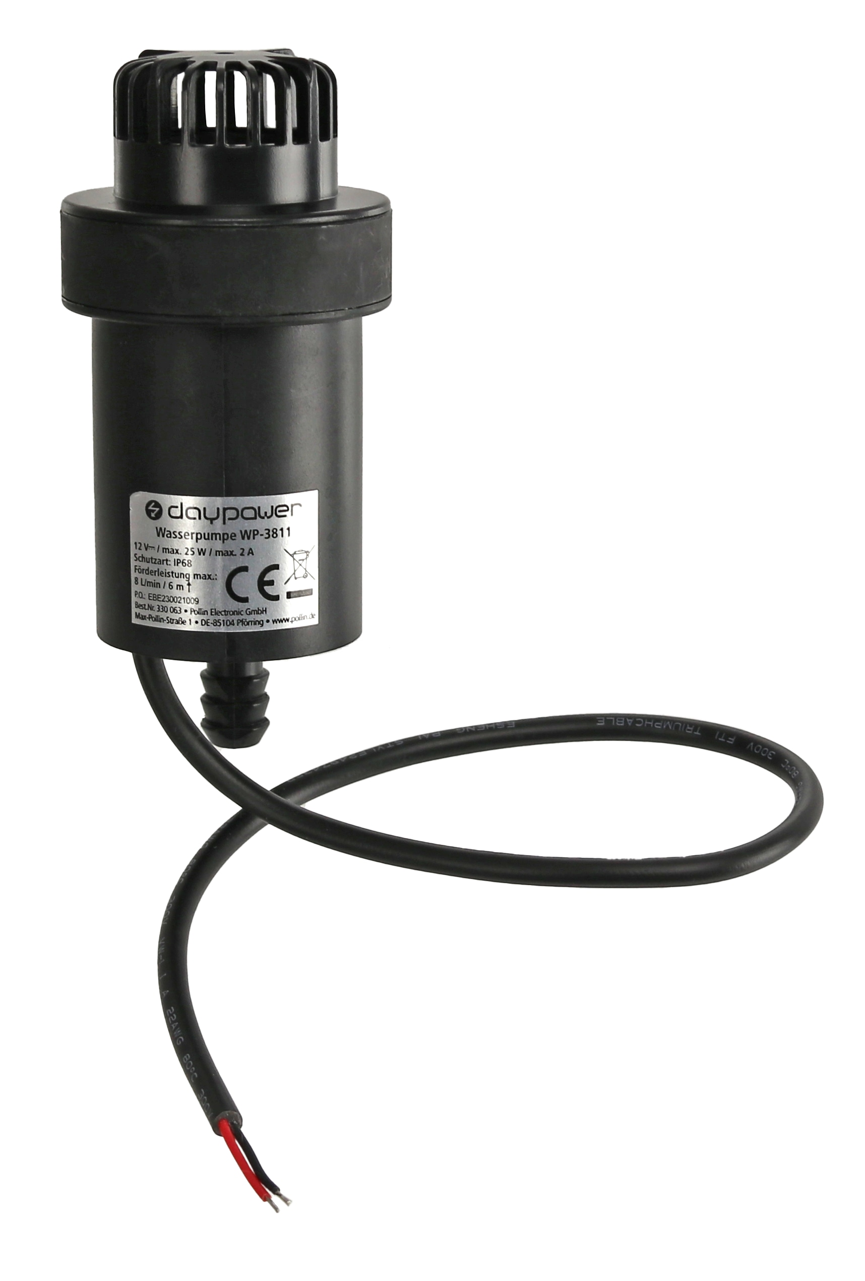 DAYPOWER Tauchpumpe WP-3811, IP68, 12 V- DAYPOWER Tauchpumpe WP-3811, IP68, 12 V-