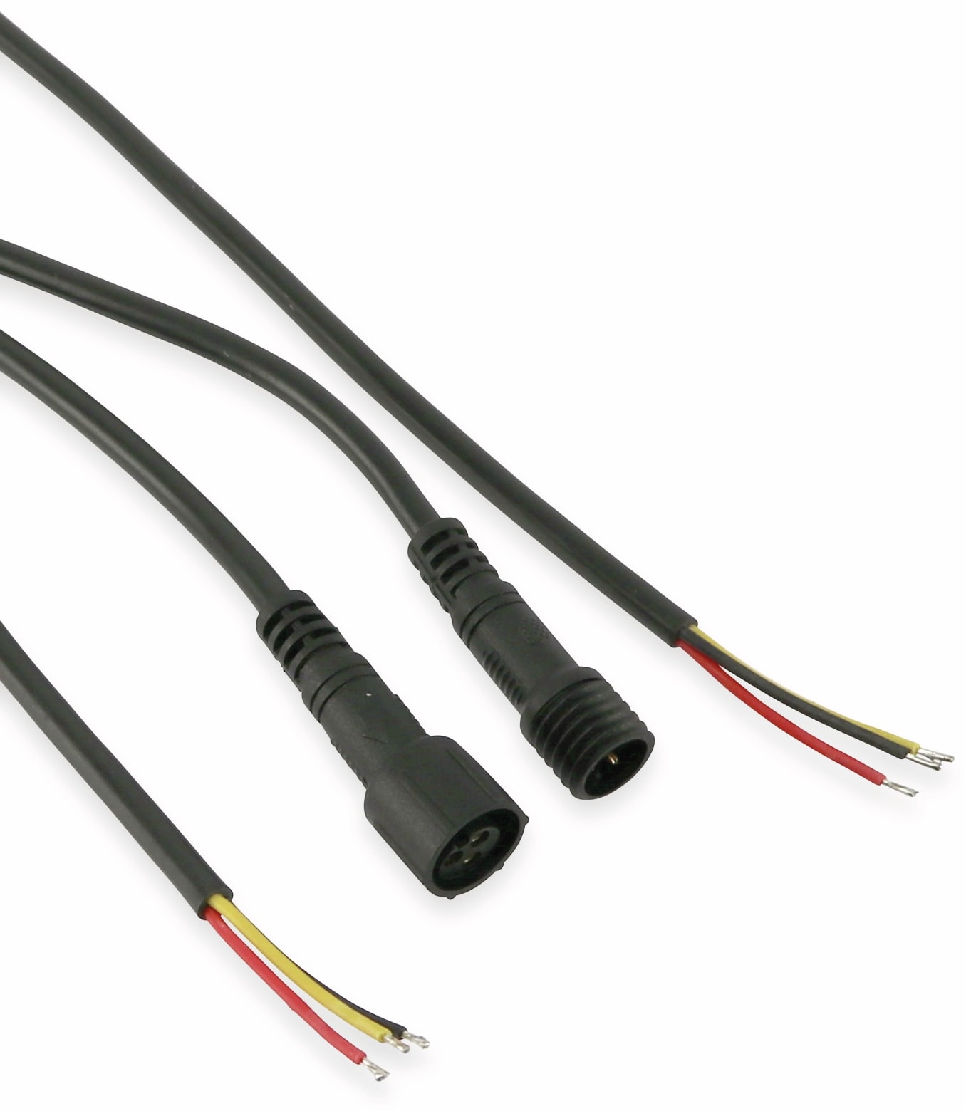 Wasserdichtes Steckverbindungsset, Stecker/Kupplung, 2 m, 3-polig