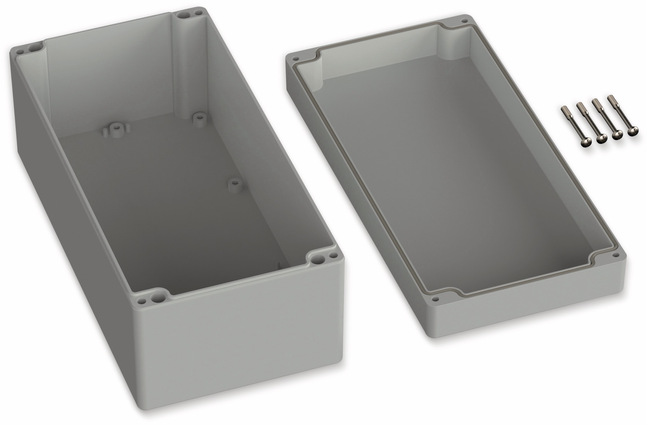 POLLIN, ABS Gehäuse, 240,5 x 120 x 100,5 mm, IP66, Lichtgrau POLLIN, ABS Gehäuse, 240,5 x 120 x 100,5 mm, IP66, Lichtgrau
