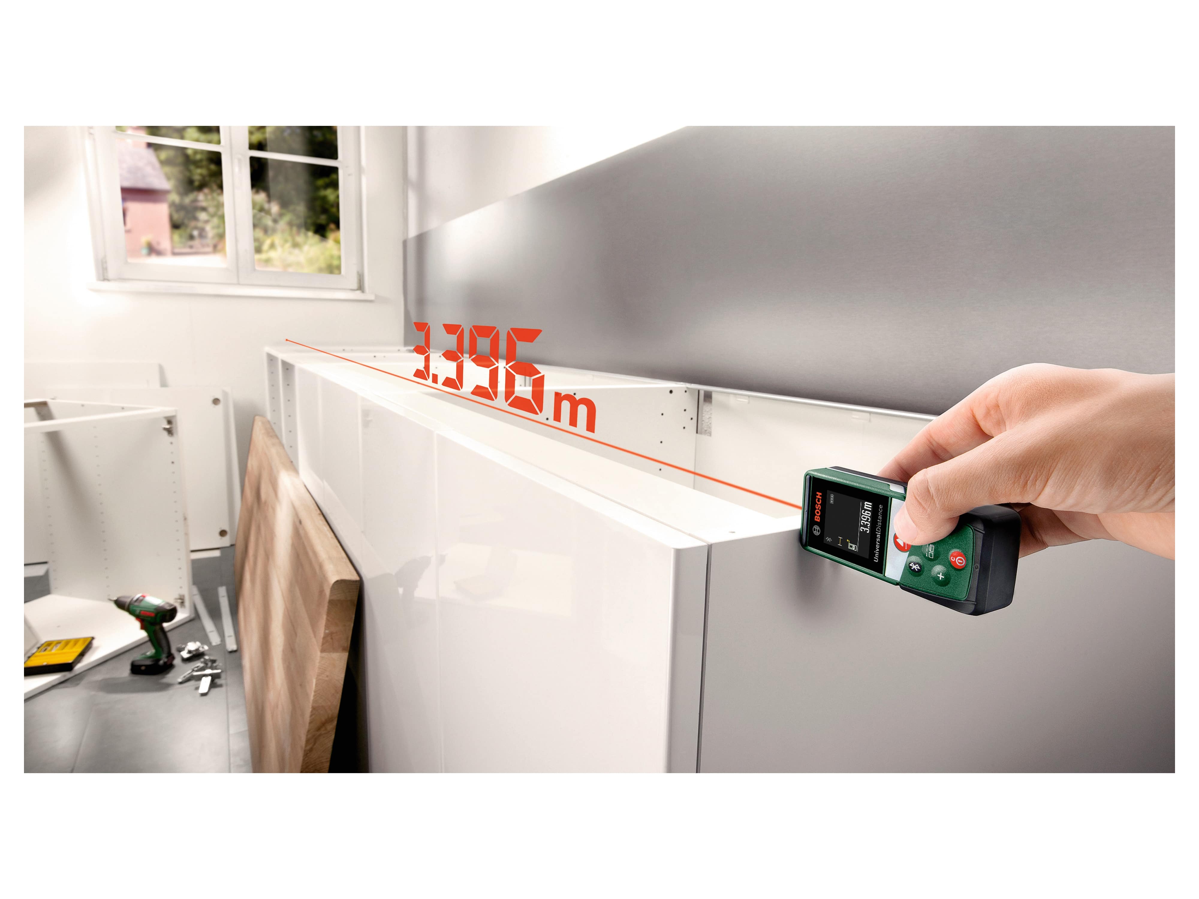 BOSCH Digitaler Laser-Entfernungsmesser UniversalDistance 40 C, 06036721Z0 BOSCH Digitaler Laser-Entfernungsmesser UniversalDistance 40 C, 06036721Z0