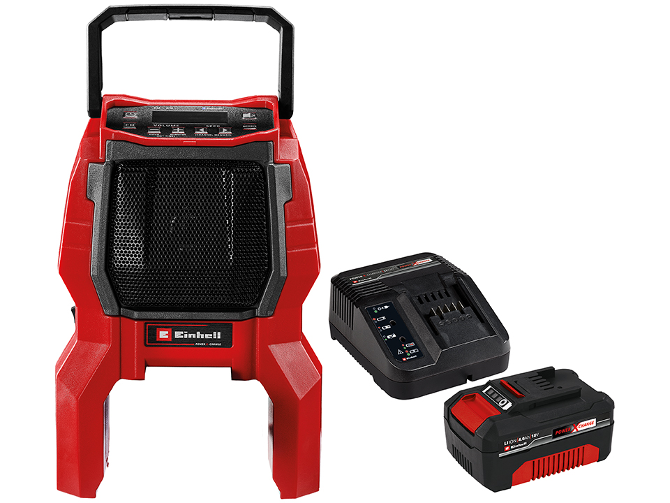 EINHELL Akku-Radio TC-AR 18 Li + Starter-Kit 4,0 Ah