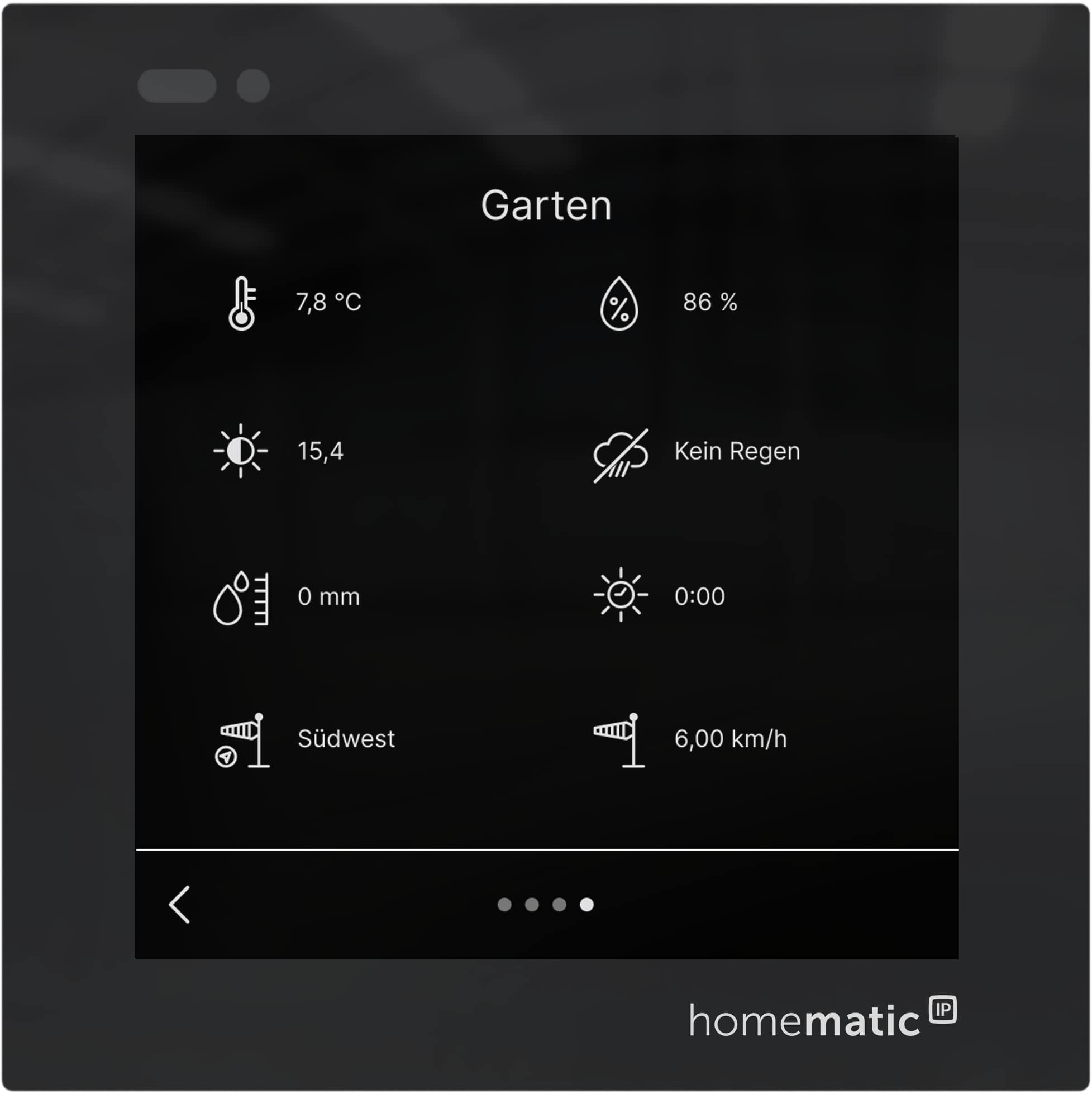 HOMEMATIC IP 161918A0, Glasdisplay HOMEMATIC IP 161918A0, Glasdisplay