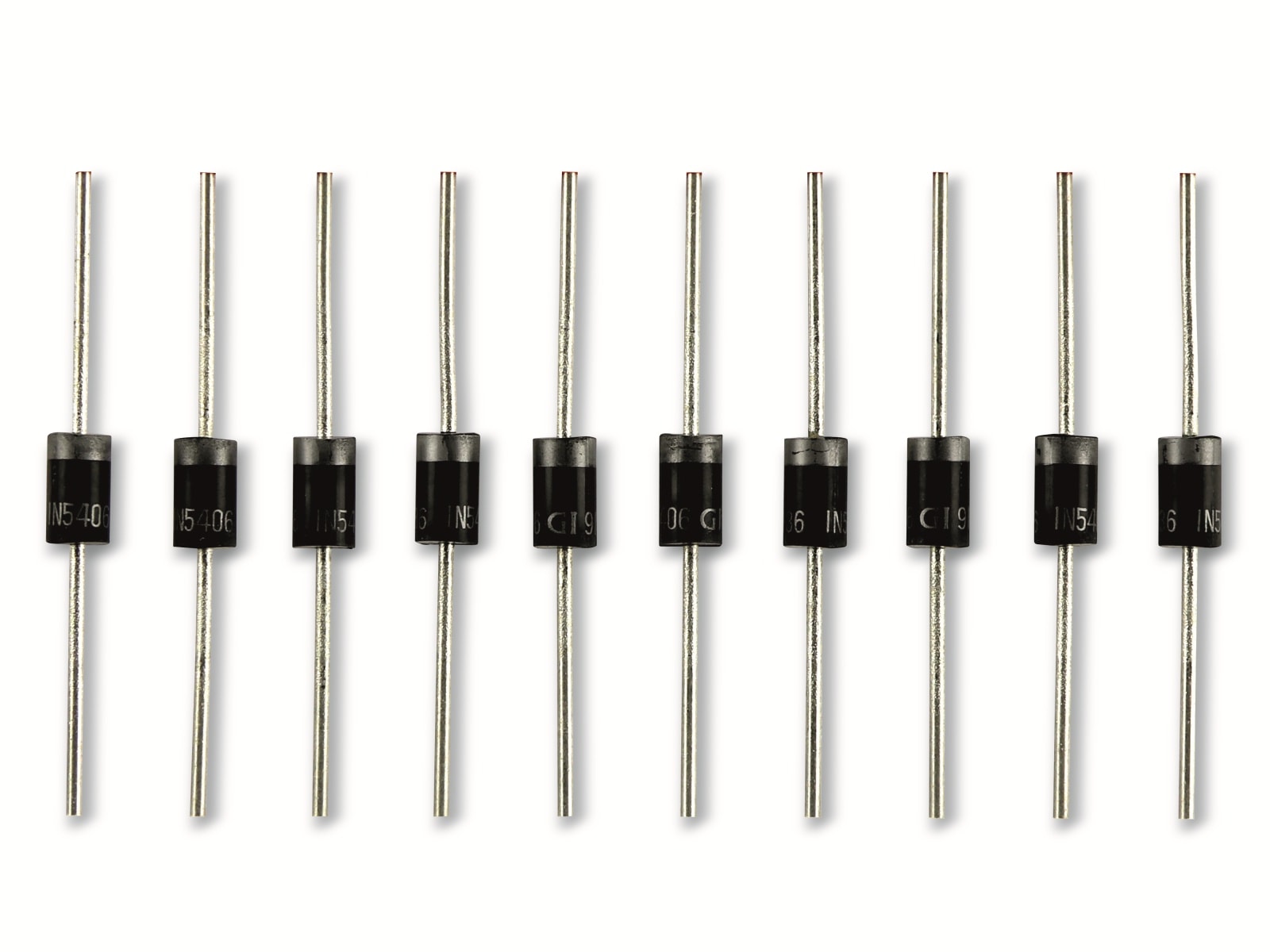 Dioden 1N5406, Packung mit 10 Stück Dioden 1N5406, Packung mit 10 Stück
