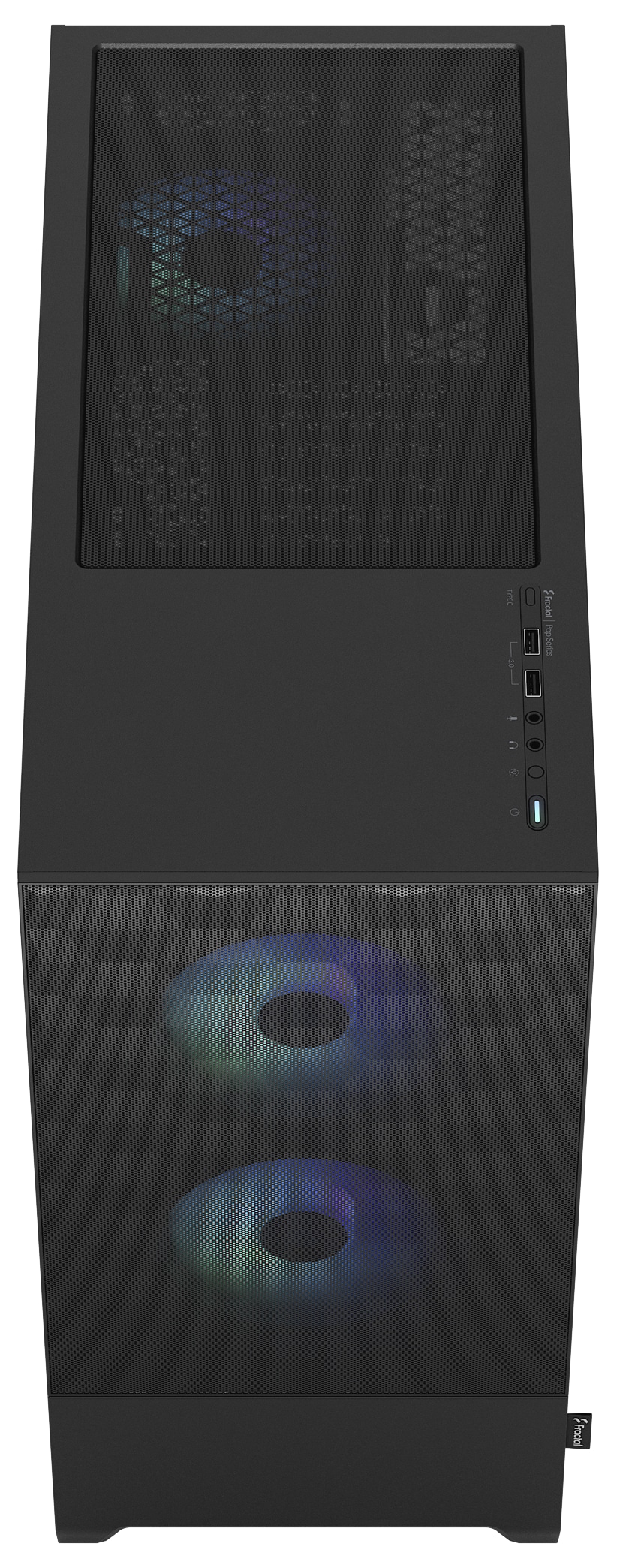 FRACTAL Midi Tower Design Pop Air RGB schwarz TG Clear Tint FRACTAL Midi Tower Design Pop Air RGB schwarz TG Clear Tint