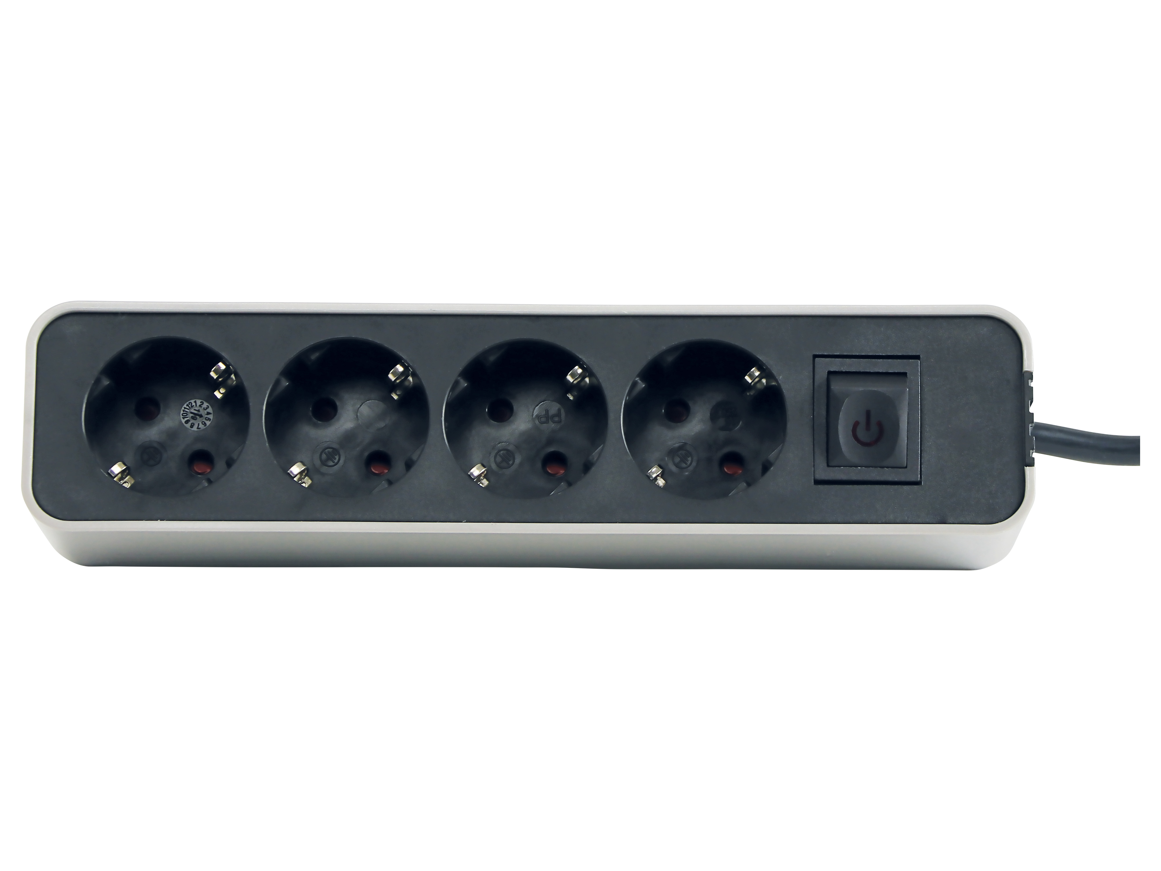Steckdosenleiste 98745si, 4-fach, mit Flachstecker Steckdosenleiste 98745si, 4-fach, mit Flachstecker